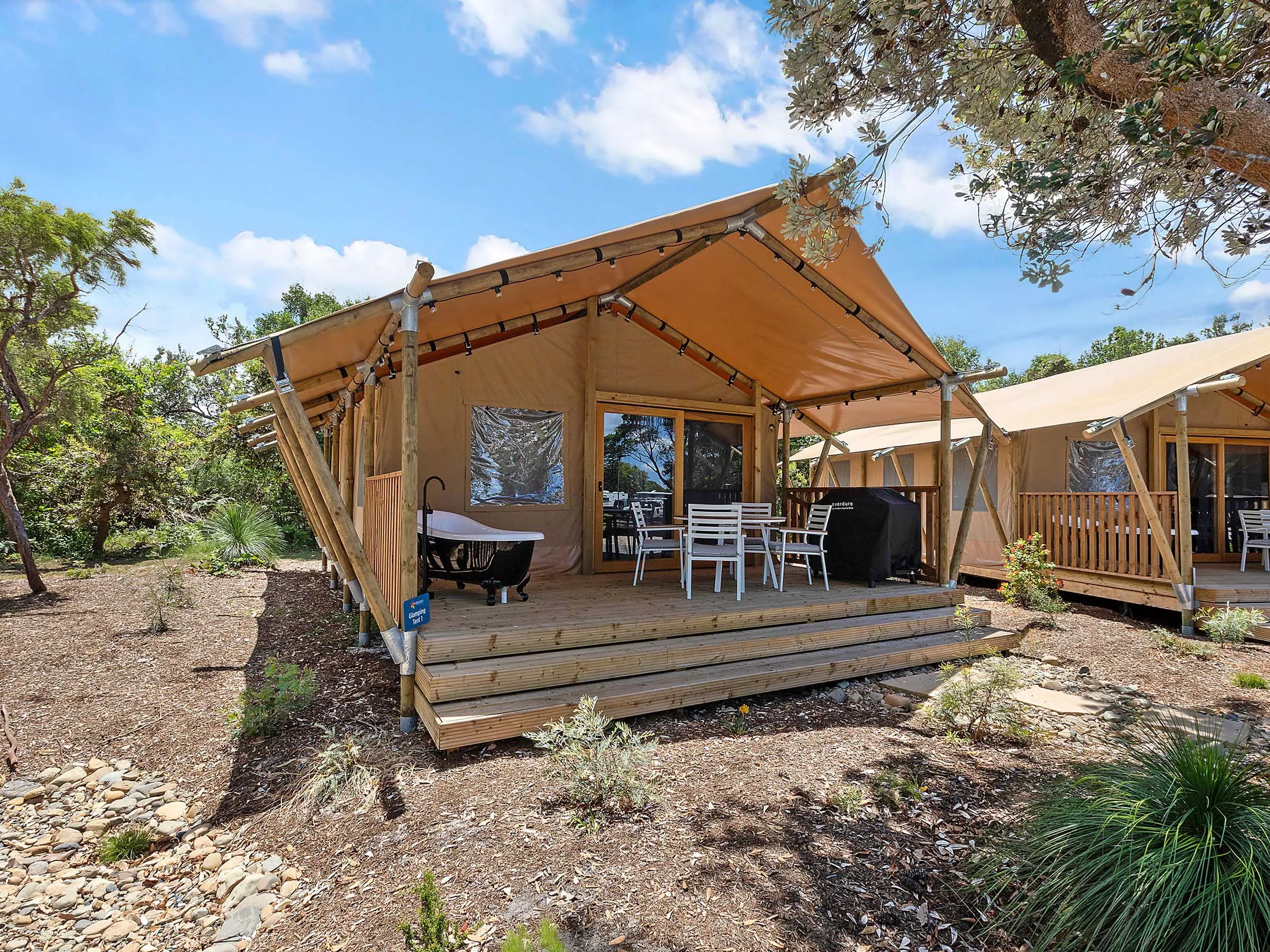 Reflections Holidays Lennox Head glamping safari tent