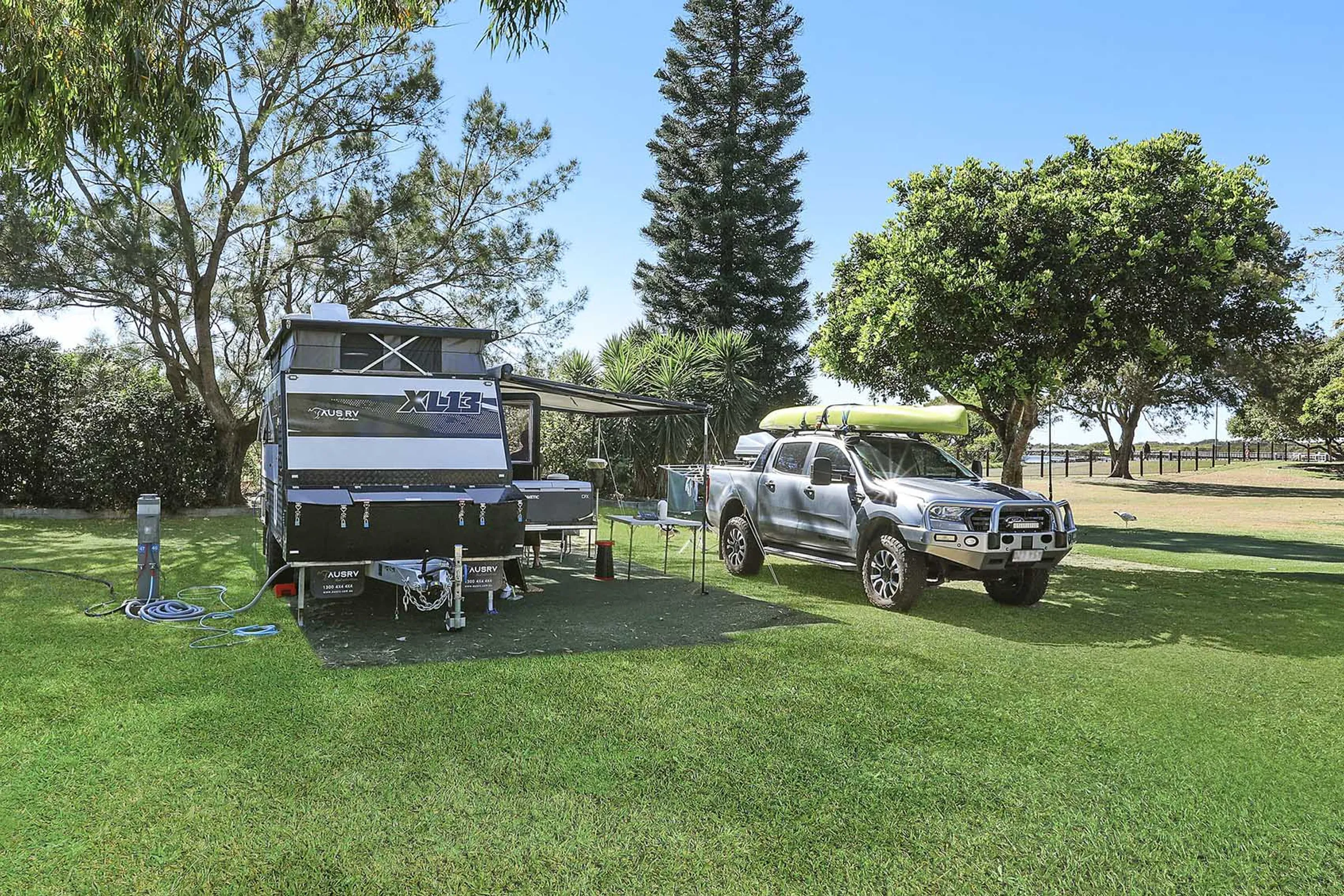 Urunga camping setup