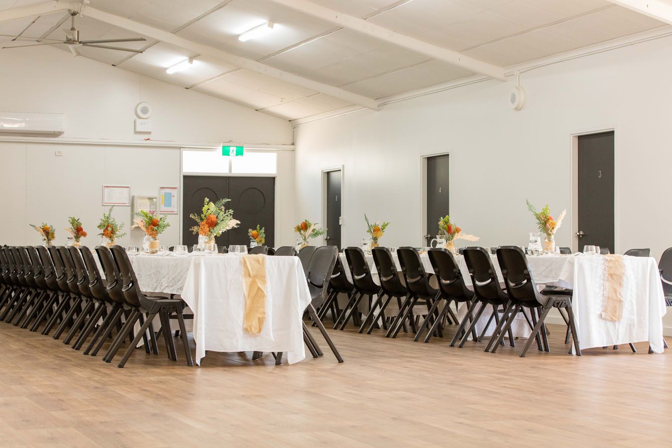 Copeton Bunkhouse - long table setup