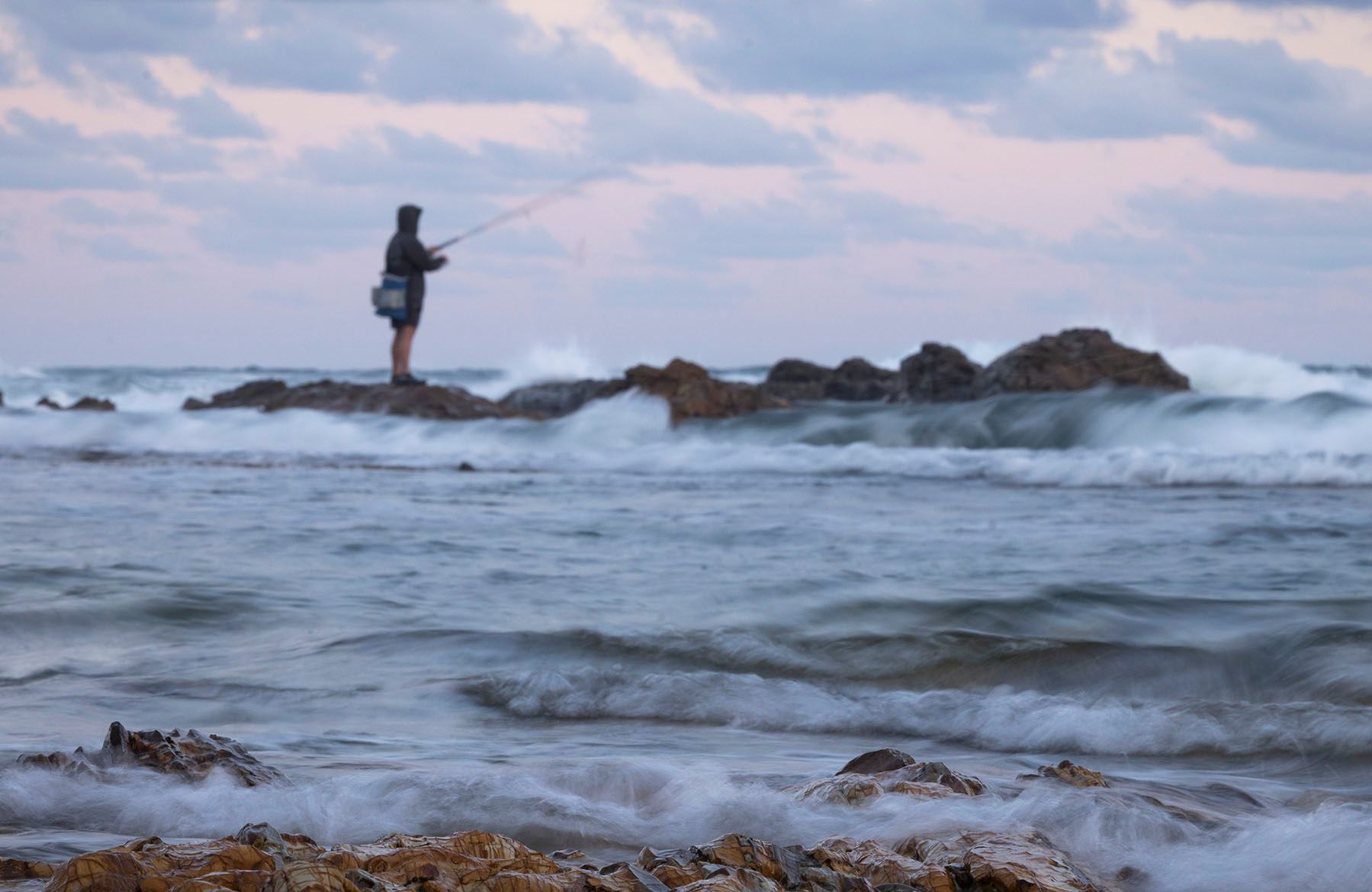 Fishing at Corindi Beach