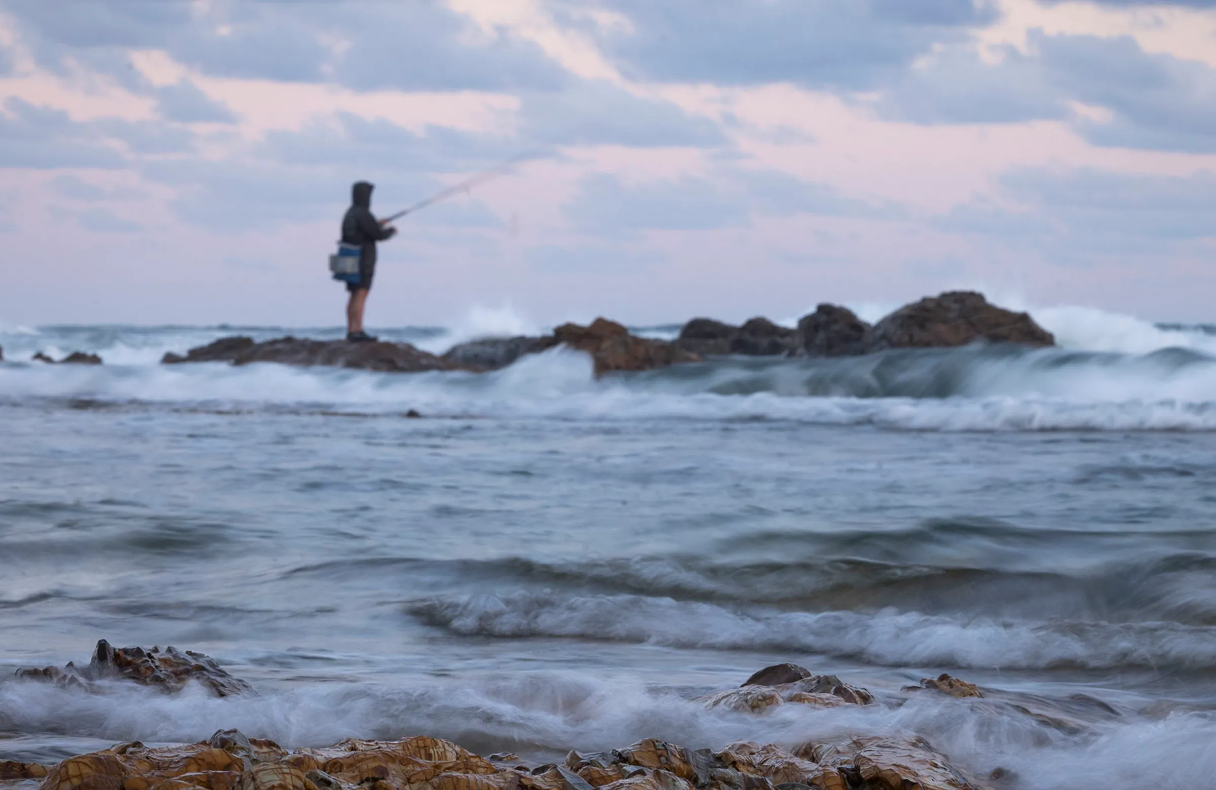 Fishing at Corindi Beach