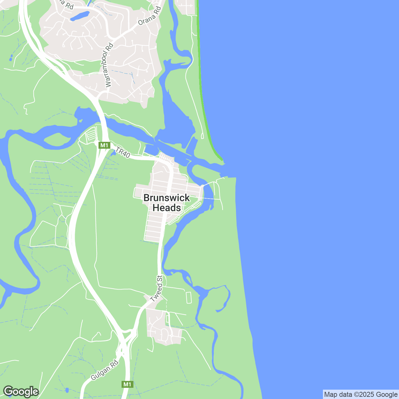 Brunswick Heads Region Map