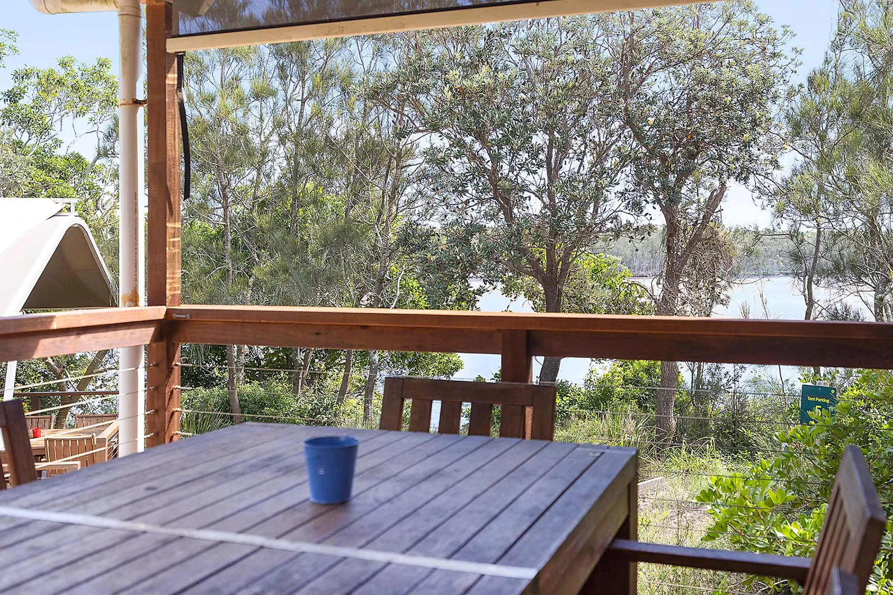 Red Rock Deluxe Cabin Sleeps 4 - view from deck