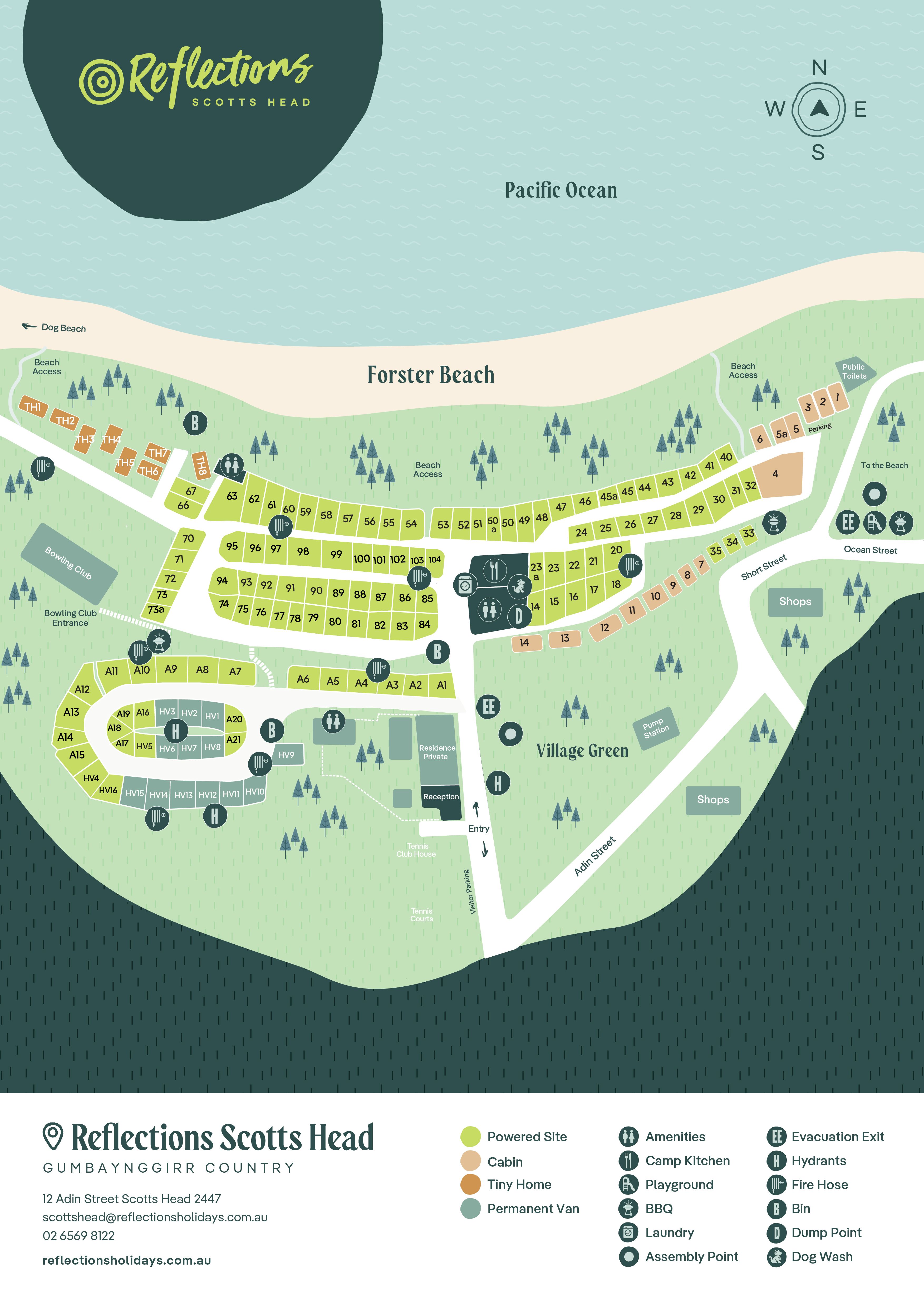 Reflections_Scotts-Head_Holiday_and_caravan-park_Map