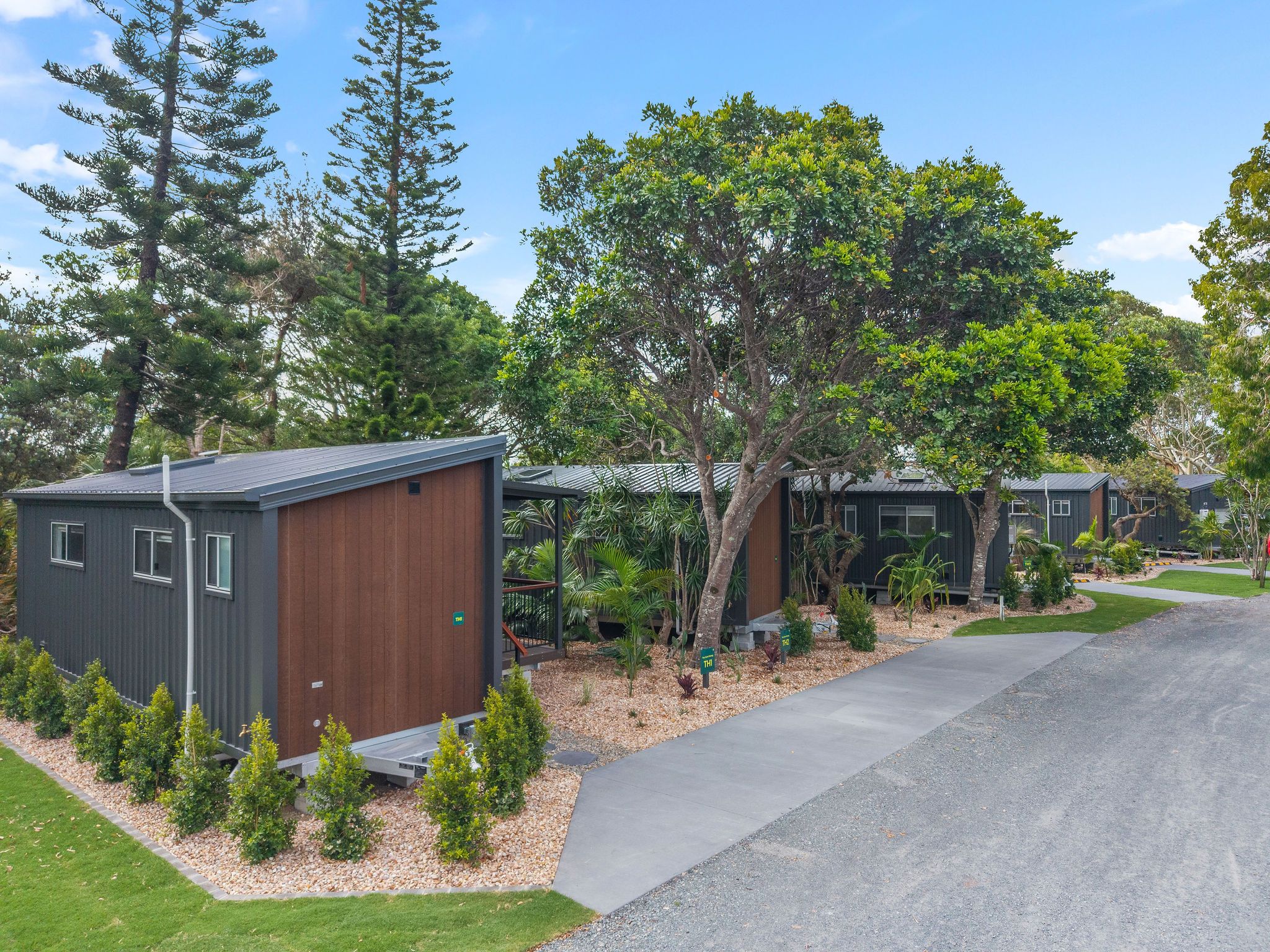 Lennox Head tiny home precinct drone