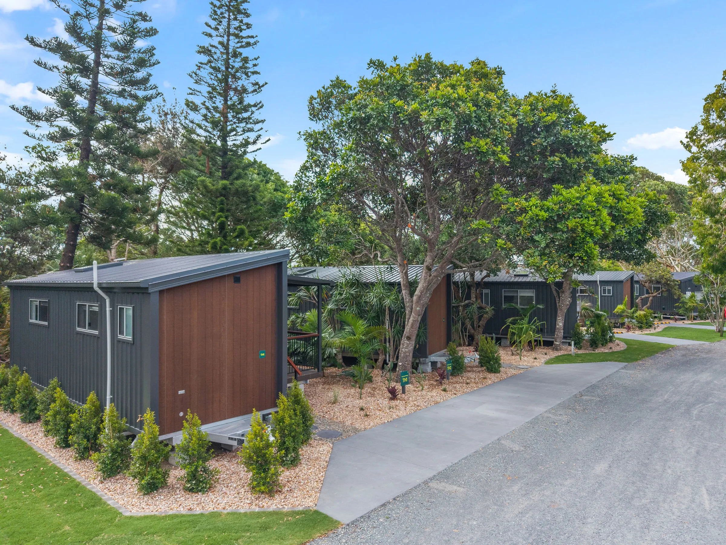 Lennox Head tiny home precinct drone