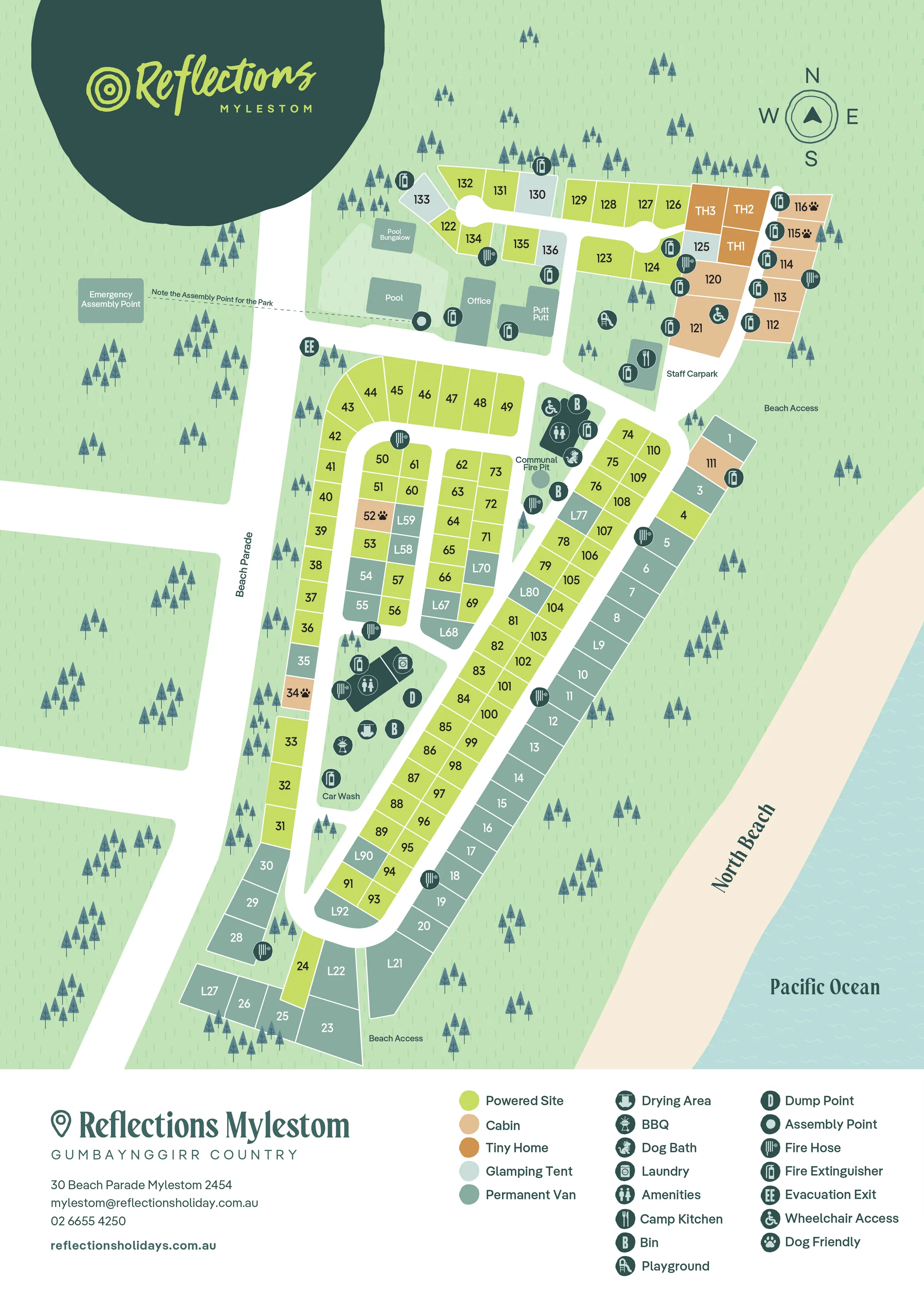 Reflections_Mylestom_Holiday_and_caravan-park_Park-Map