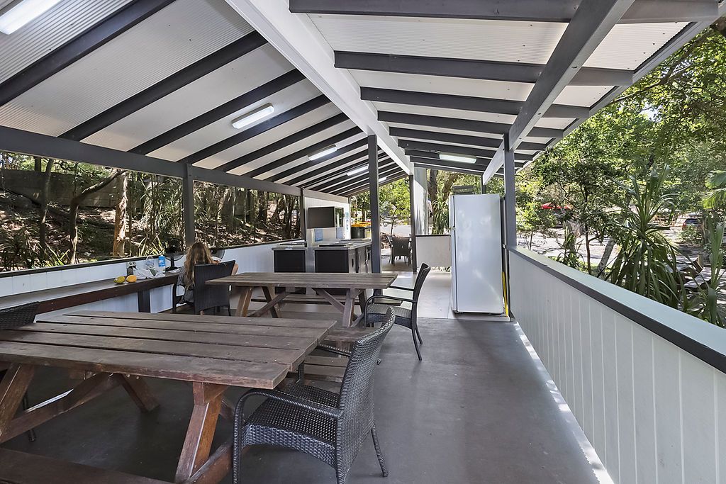 Reflections Byron Bay Central Camp kitchen 3 seated area 