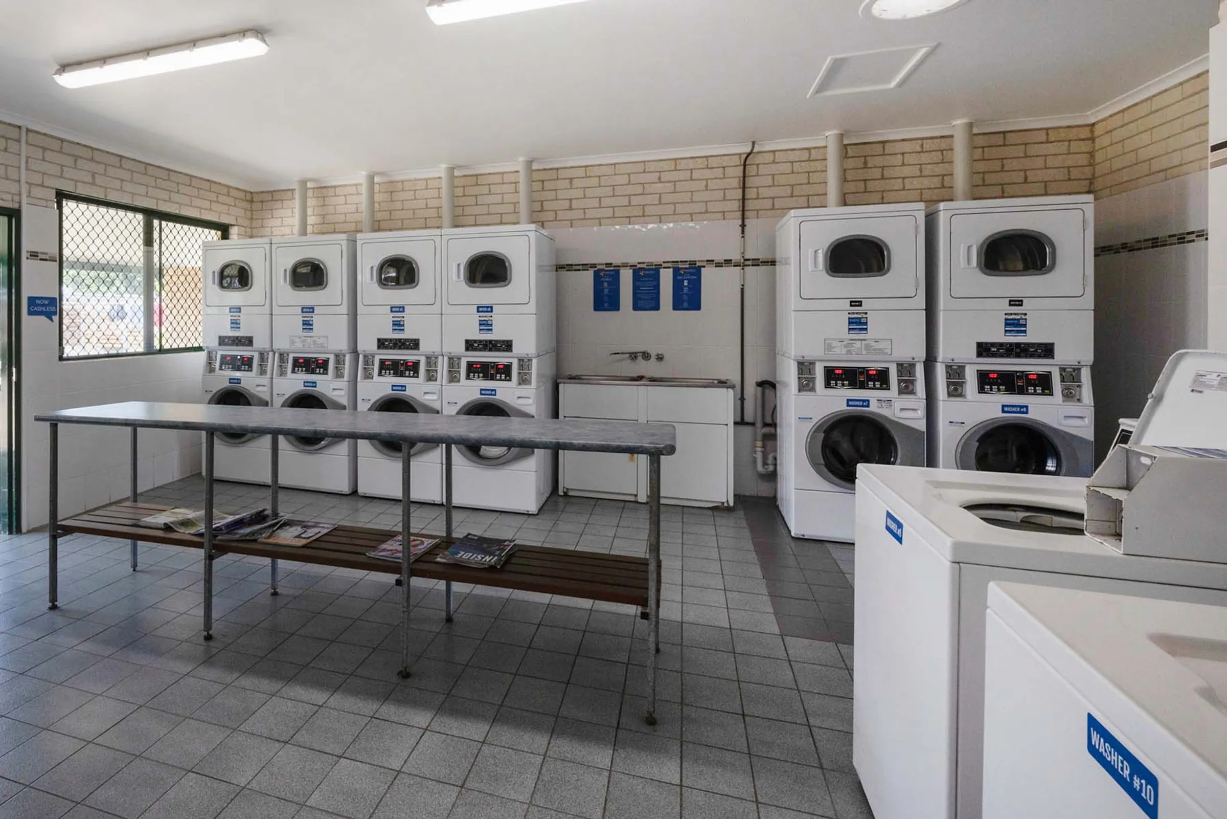 Evans Head Campground laundry cashless pay wave
