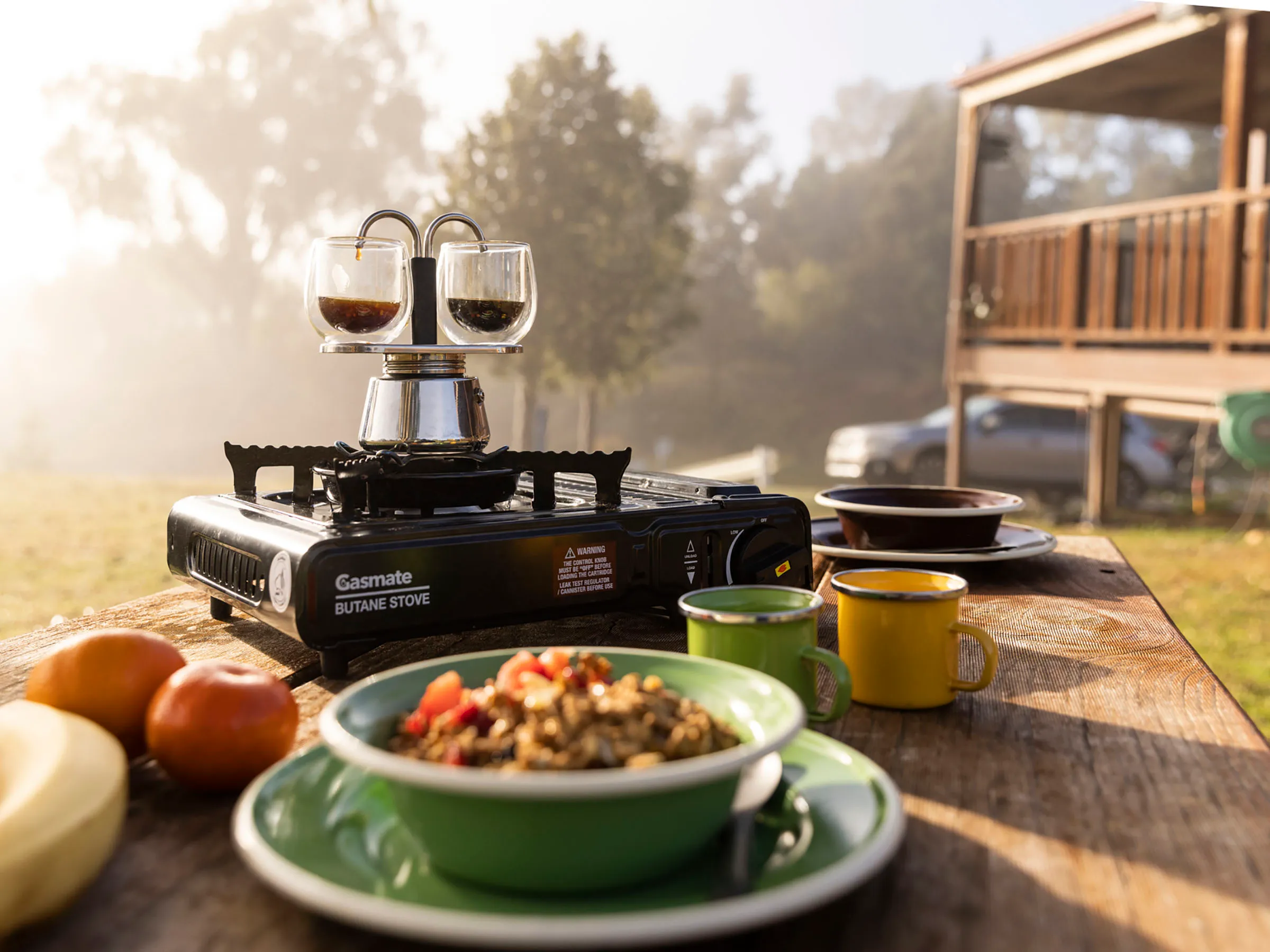 Reflections Holidays Cudgegong holiday & caravan park morning breakfast and coffee