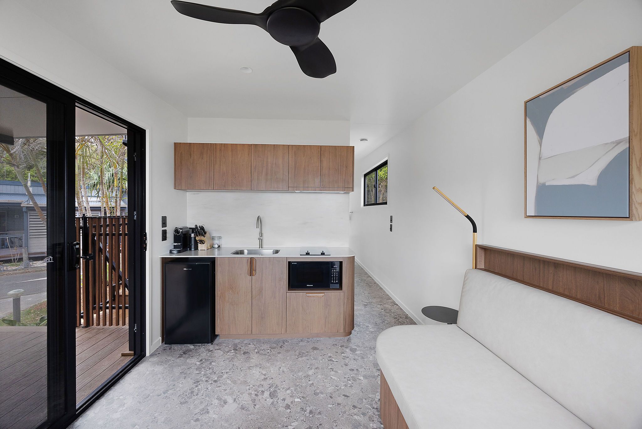 Open plan living Byron Bay Signature Tiny homes
