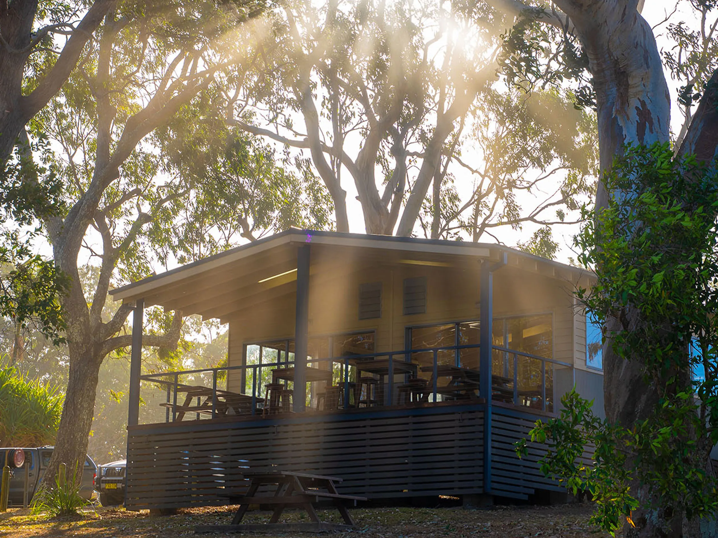 Reflections Moonee Beach holiday & caravan park cabin accommodation sunrise