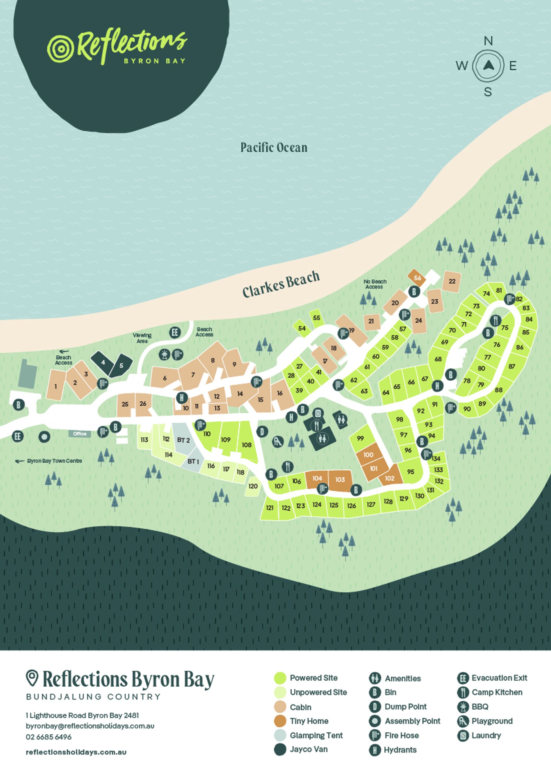 Byron Bay Premium Powered Campsites - 6 Guests | Reflections Holidays