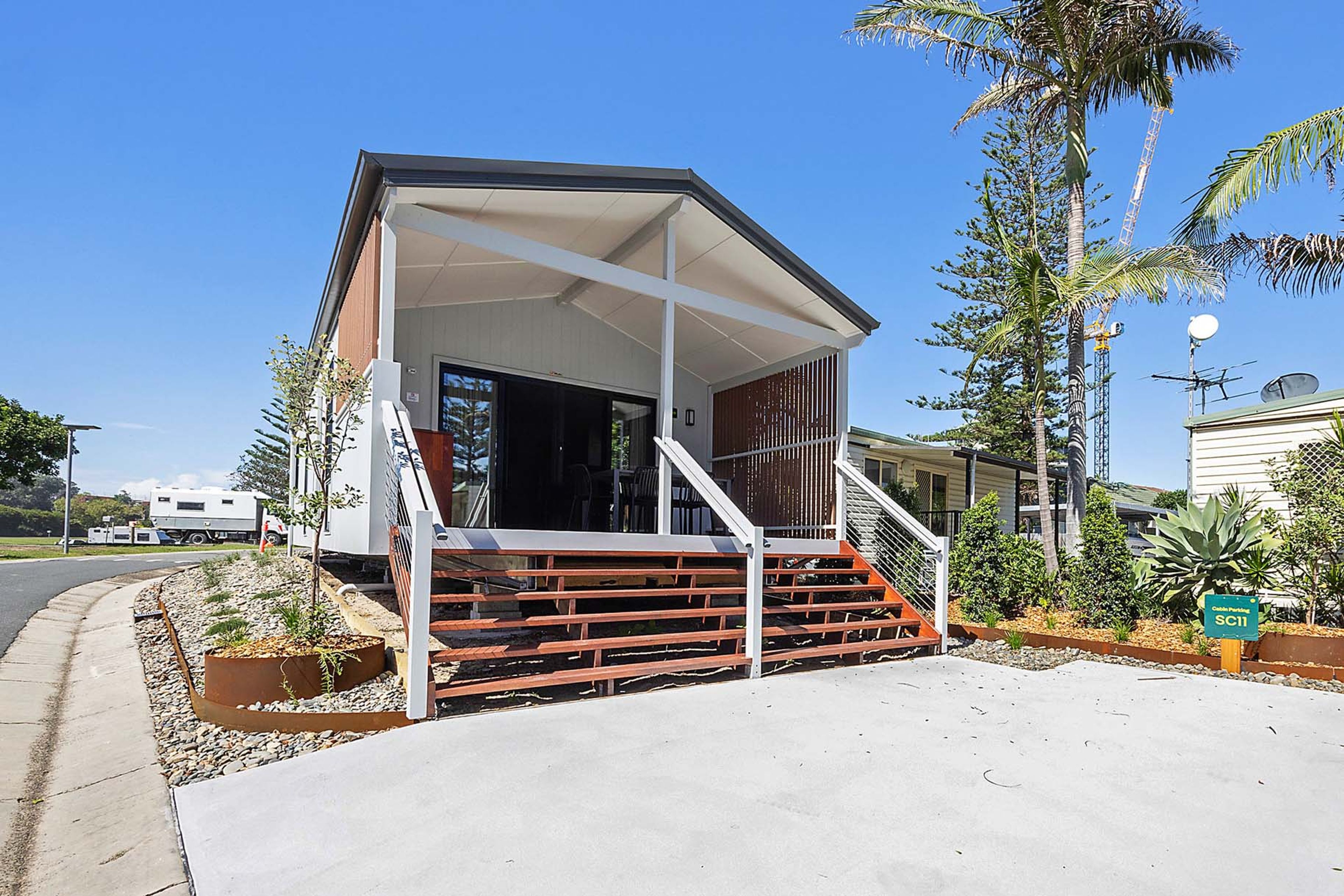 Forster beach new cabins