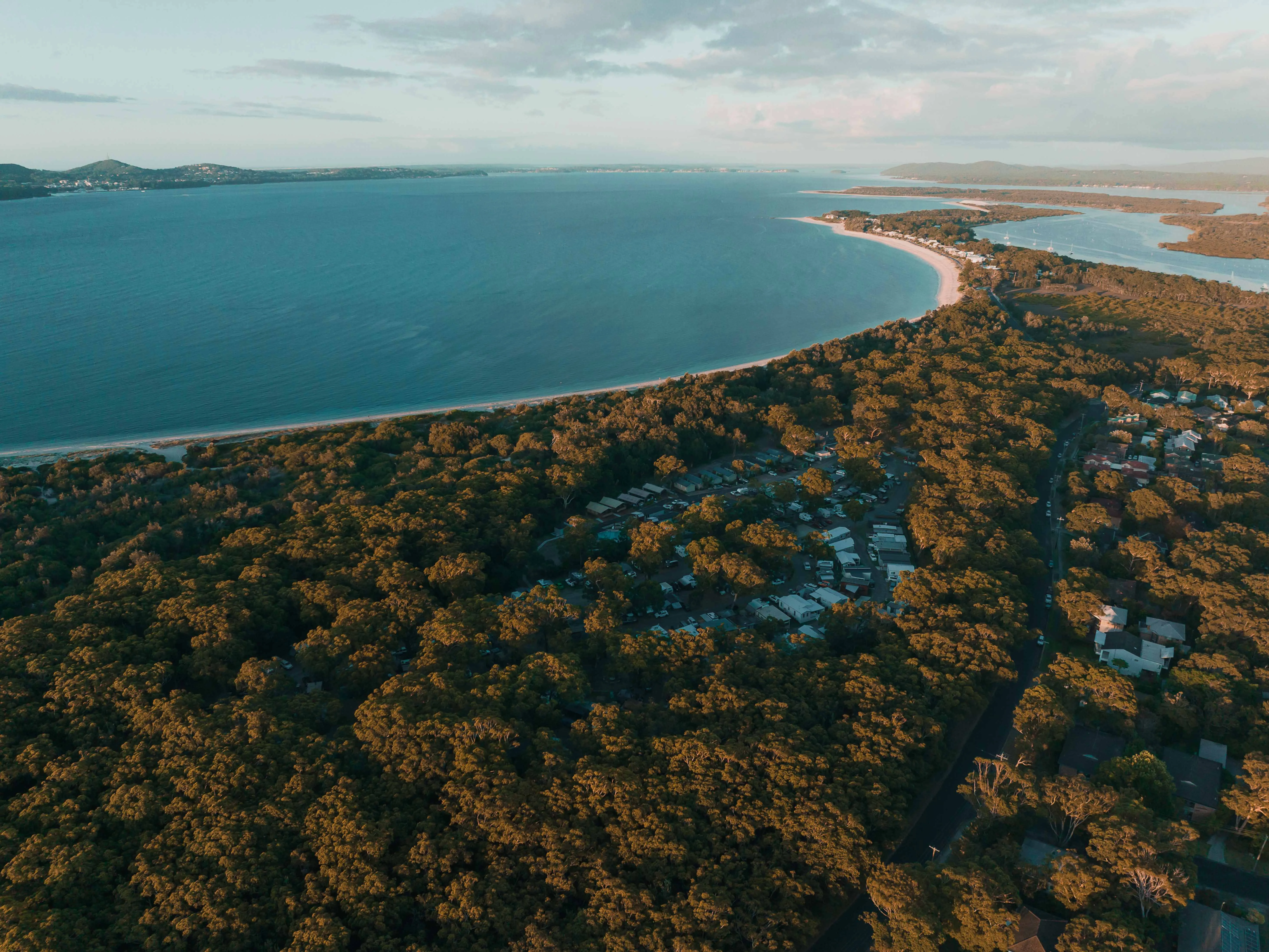 Reflections Jimmys Beach aerial drone photo of the coastline