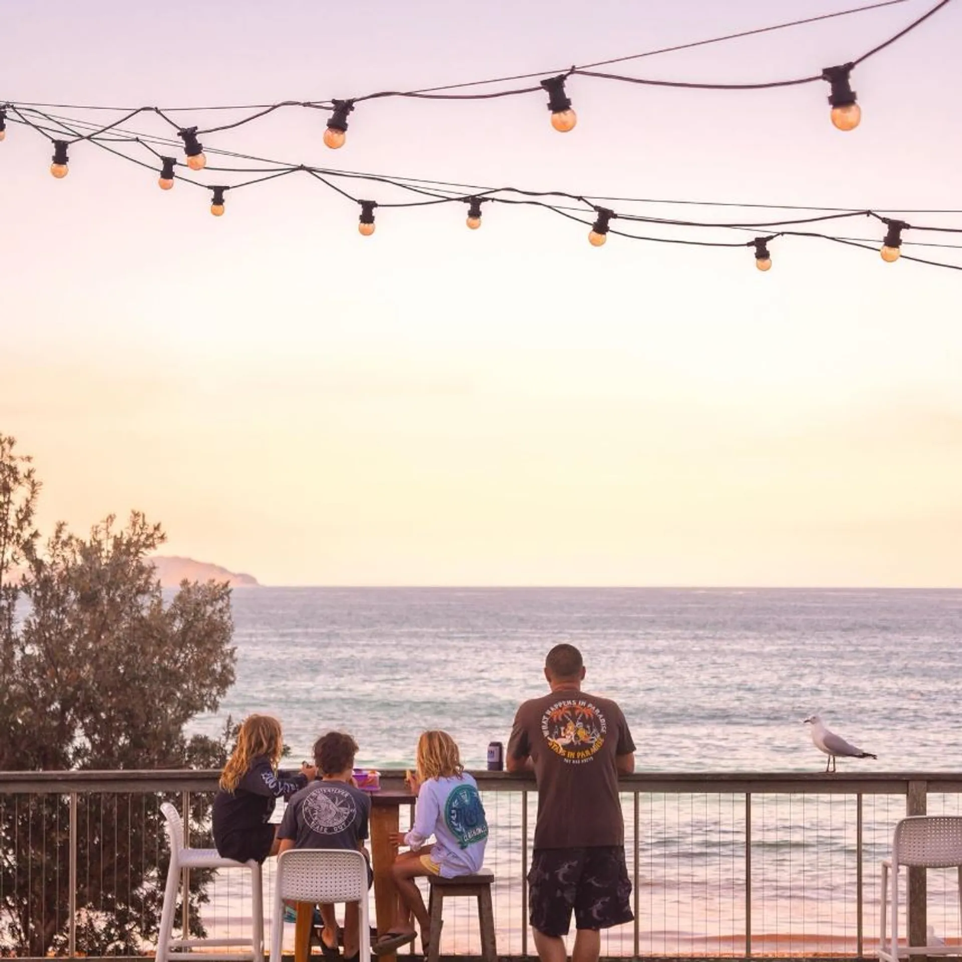 Seal Rocks - sundown from the kitchen