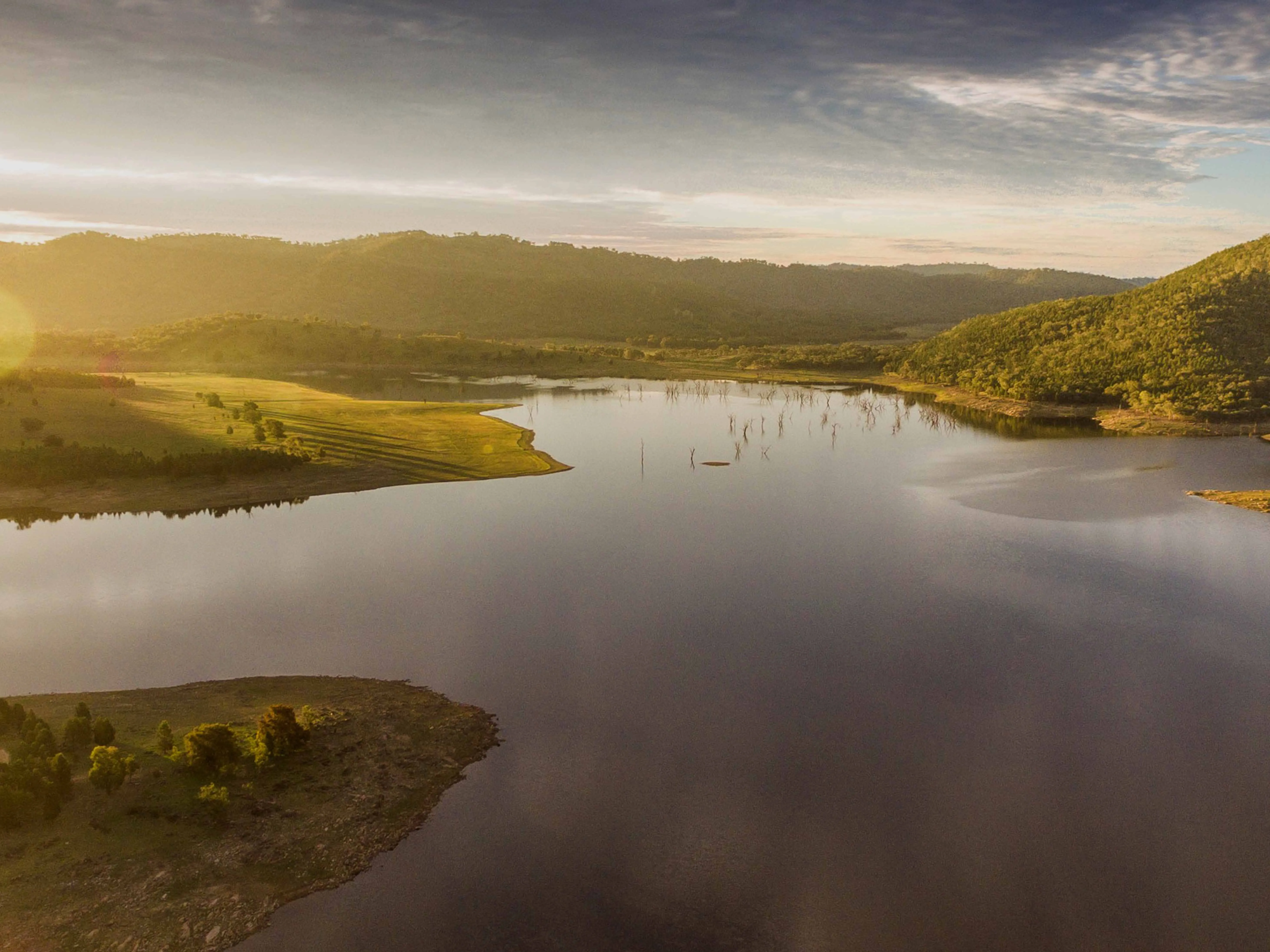 Cudgegong River drone shot