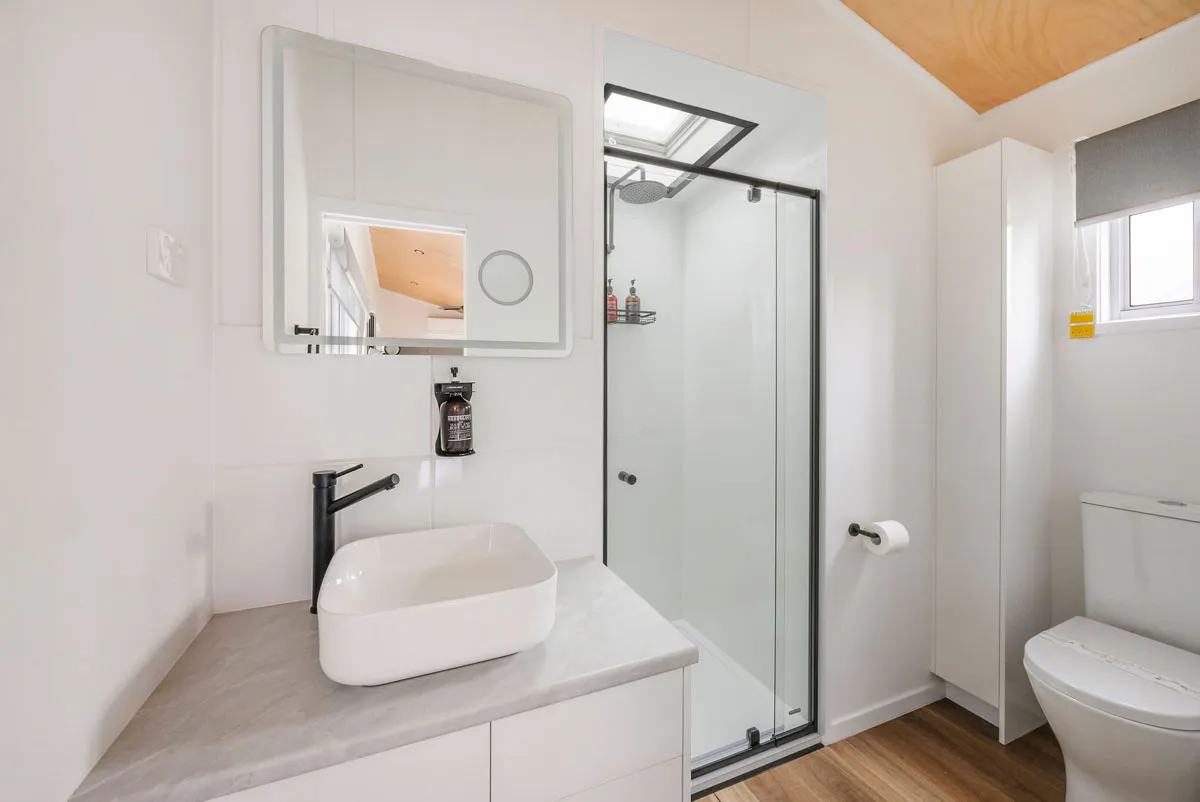 Bermagui tiny home bathroom