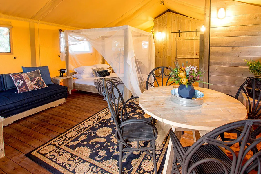 Lennox Glamping interior