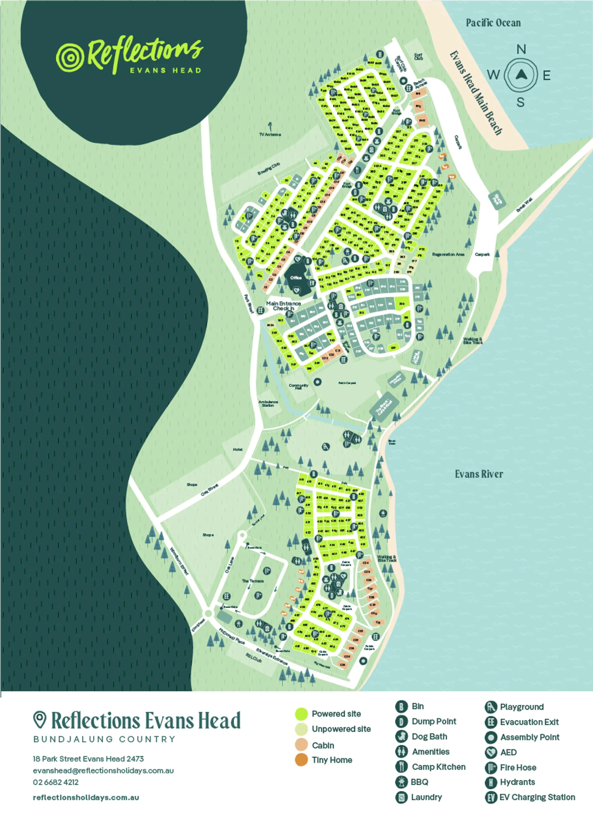 Reflections_Evans-Head_Holiday_and_caravan-park_Map