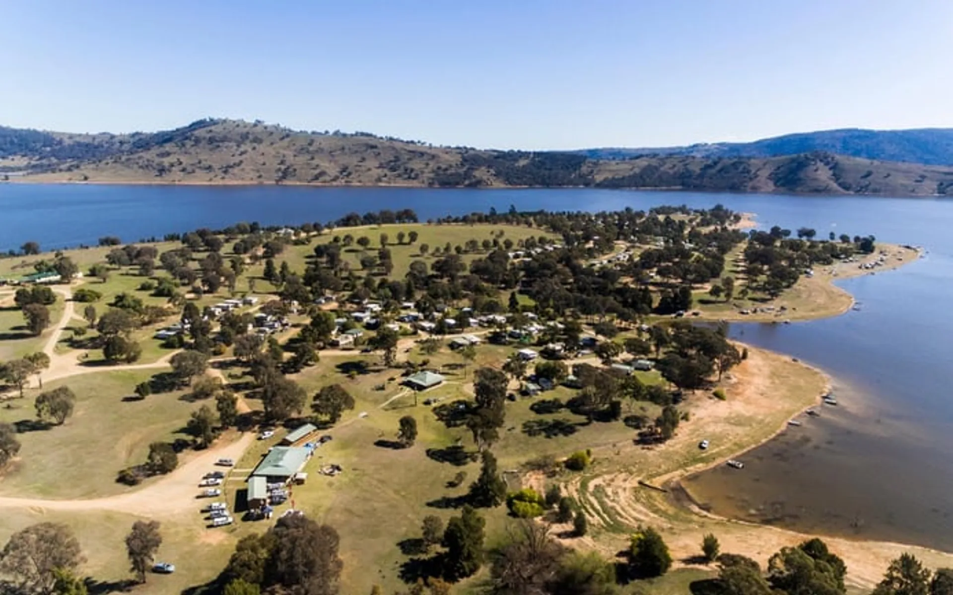 Grabine Lakeside drone shot