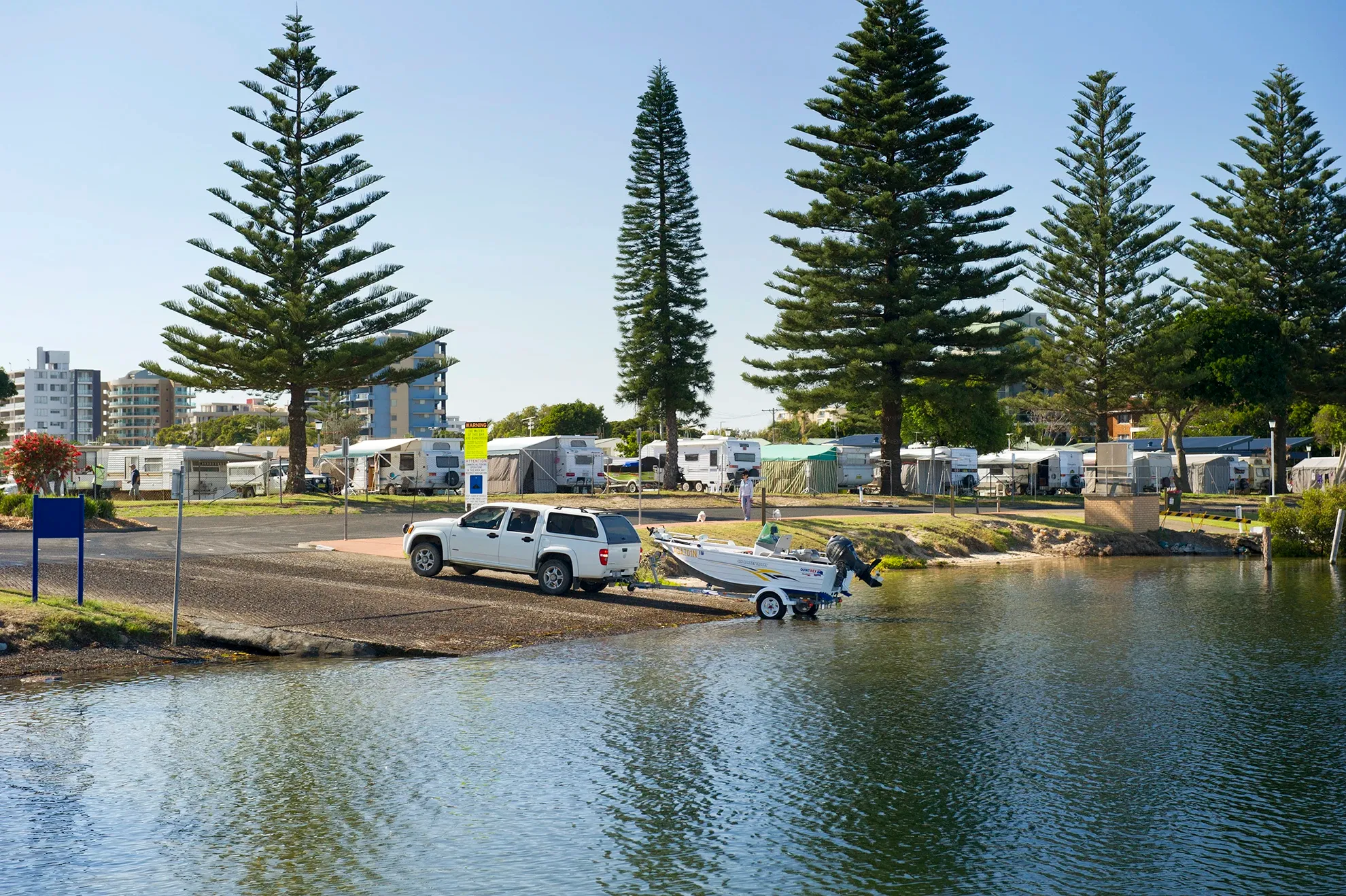 Reflections Holidays Forster Beach holiday & caravan park boat launch