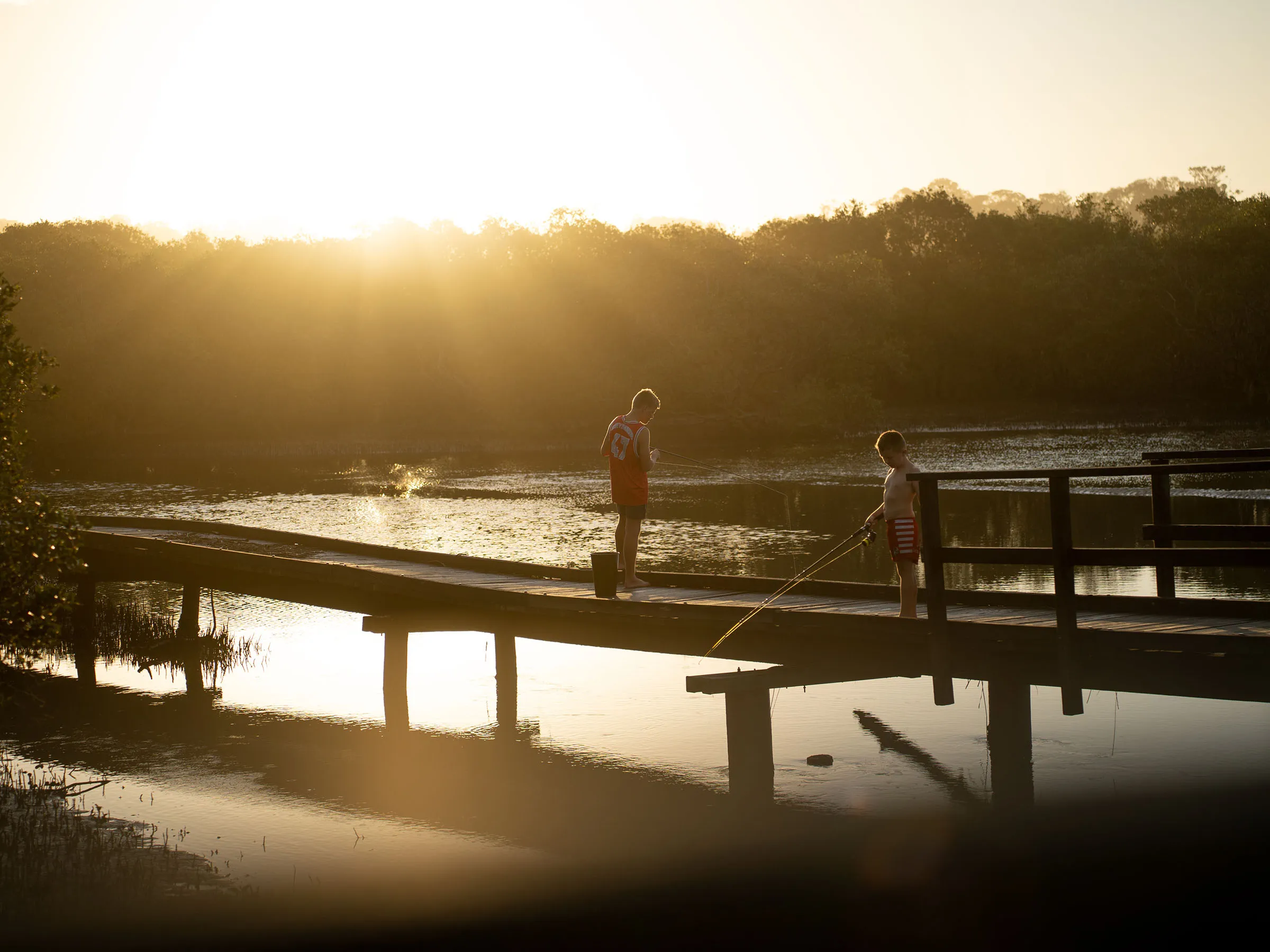 Fishing at Urunga