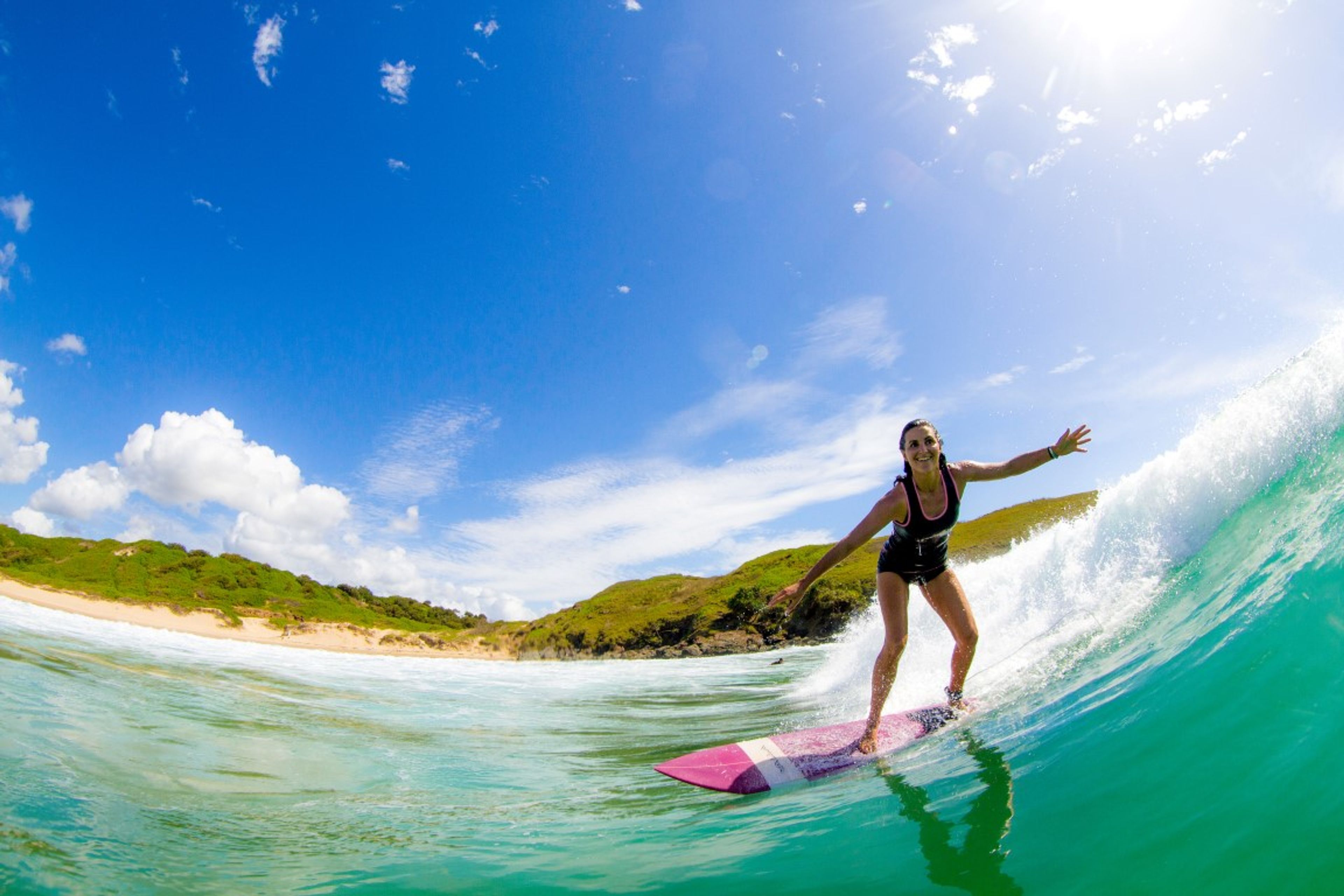 Girl Surfing