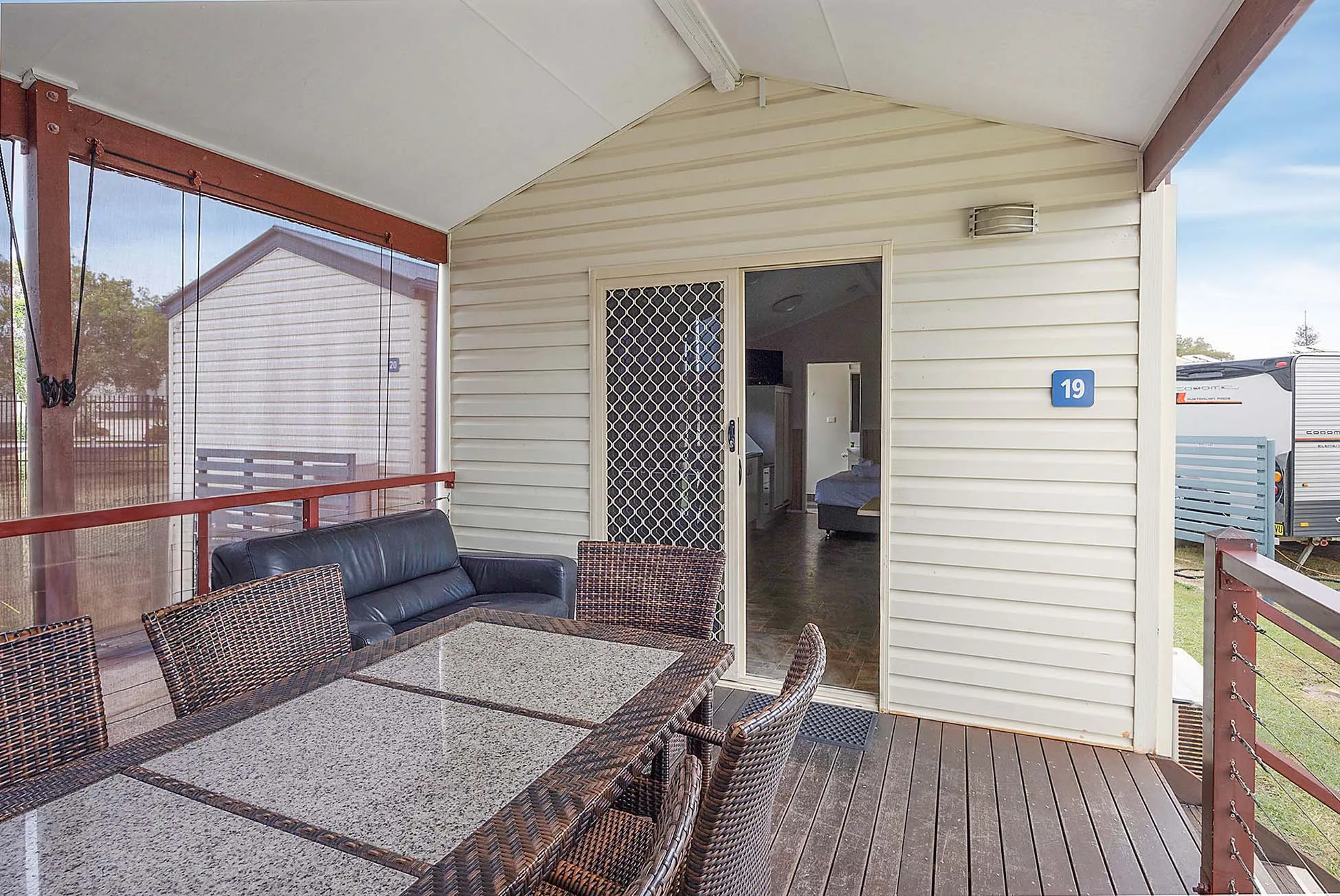 Evans Head - Standard Cabin - Sleeps 5 - Dog Frien