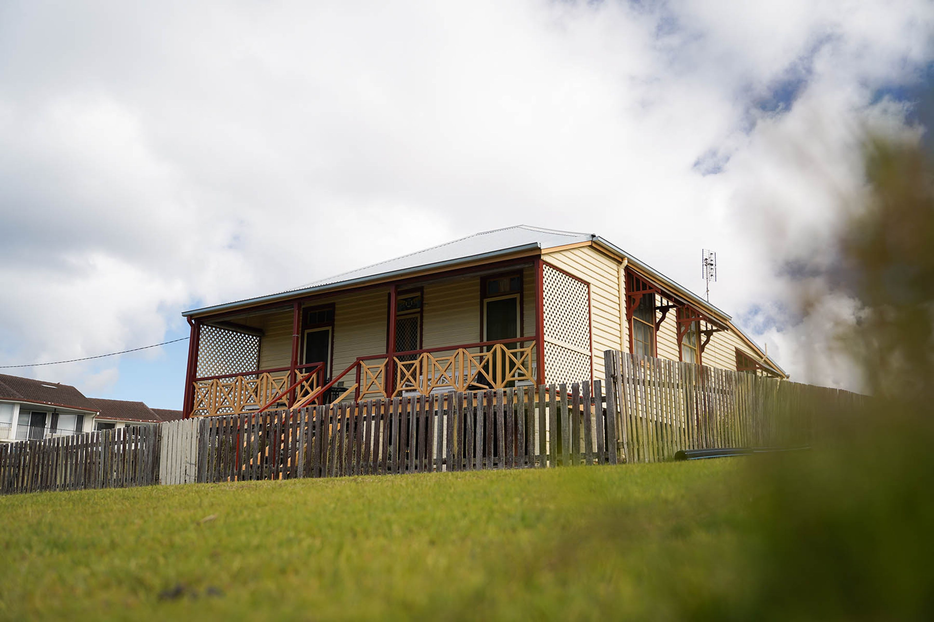 Yamba Lighthouse cottages up on the hill