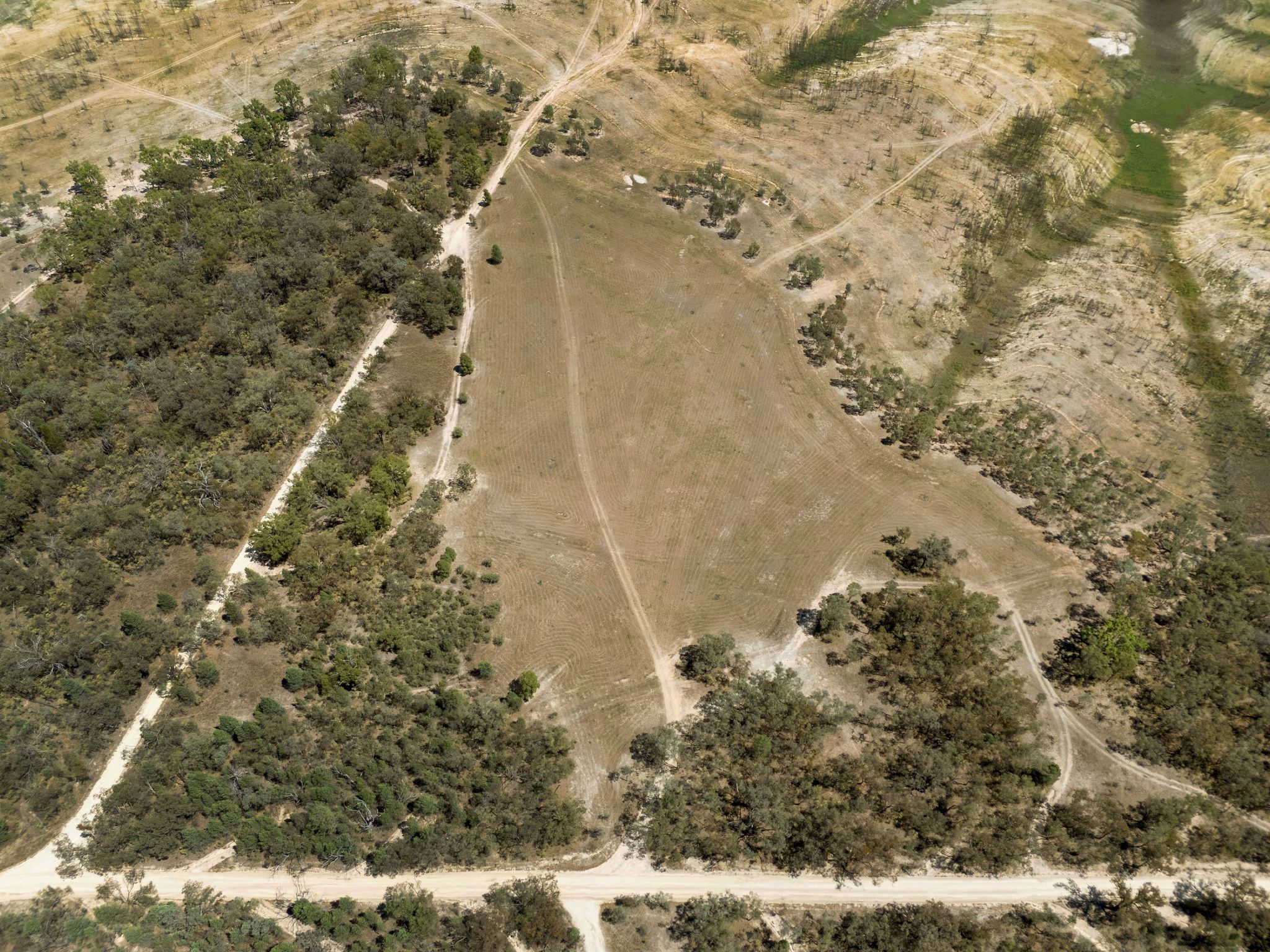 Buiree point aerial - straight down