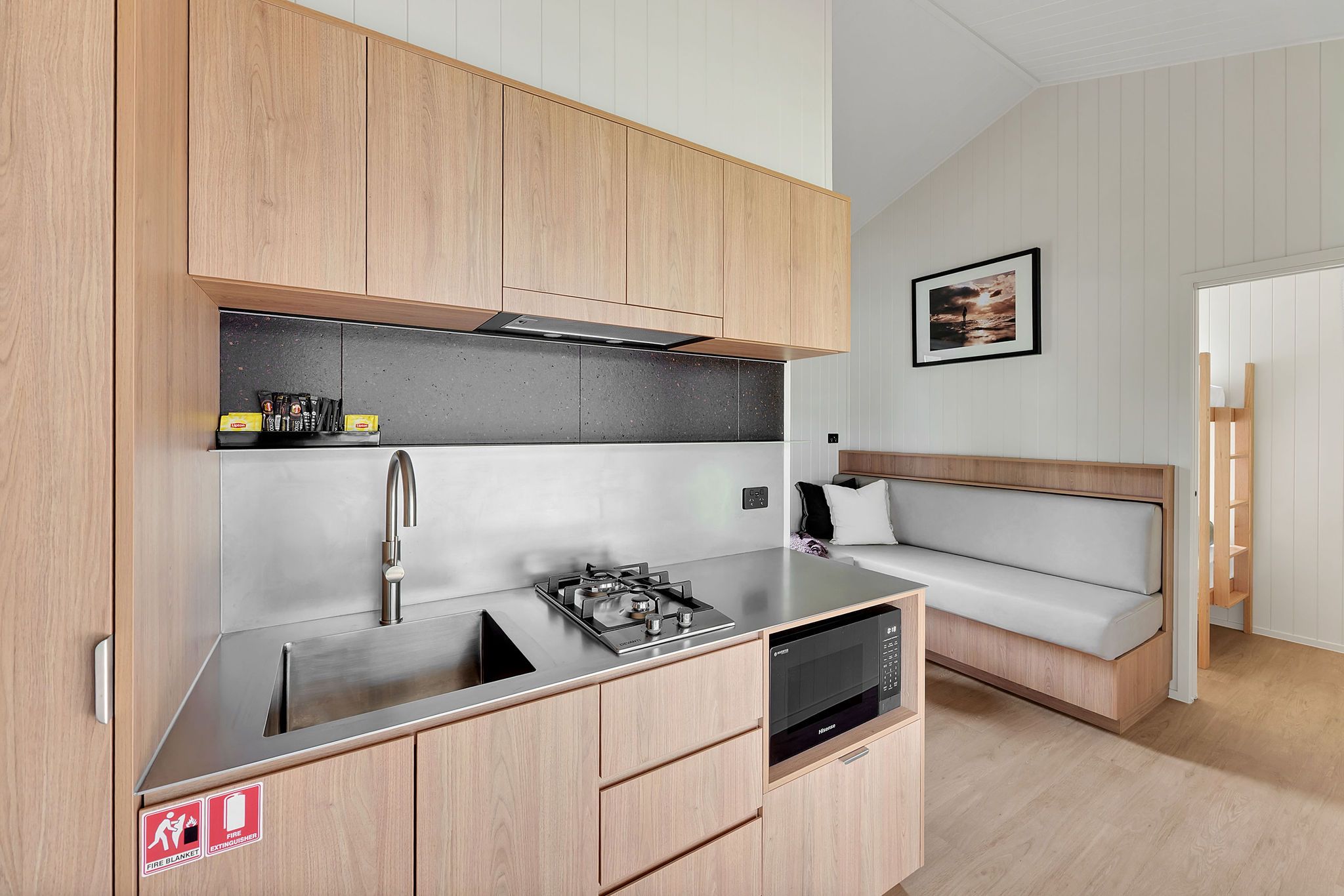 Seal Rocks tiny home kitchen