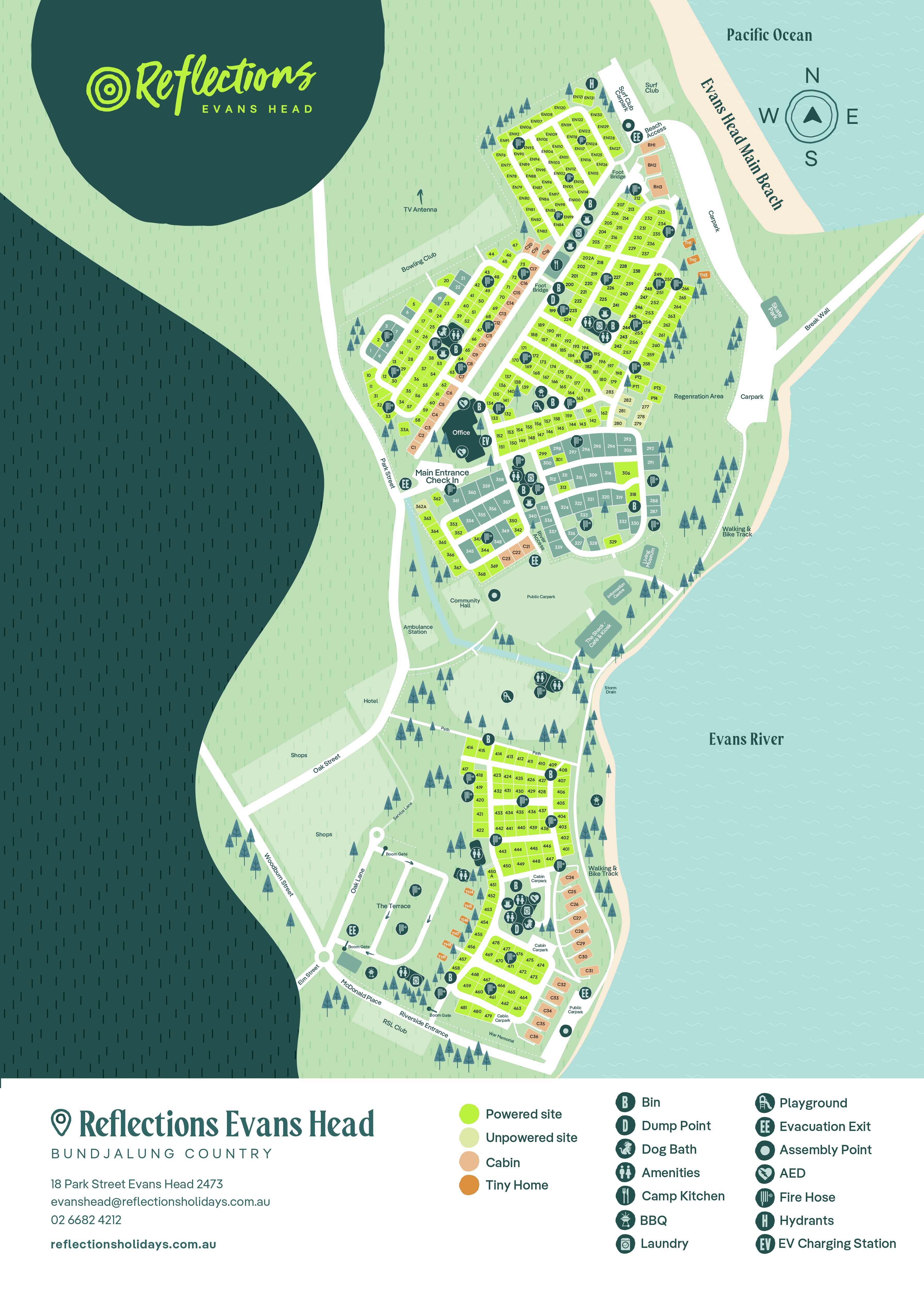 Reflections_Evans-Head_Holiday_and_caravan-park_Map
