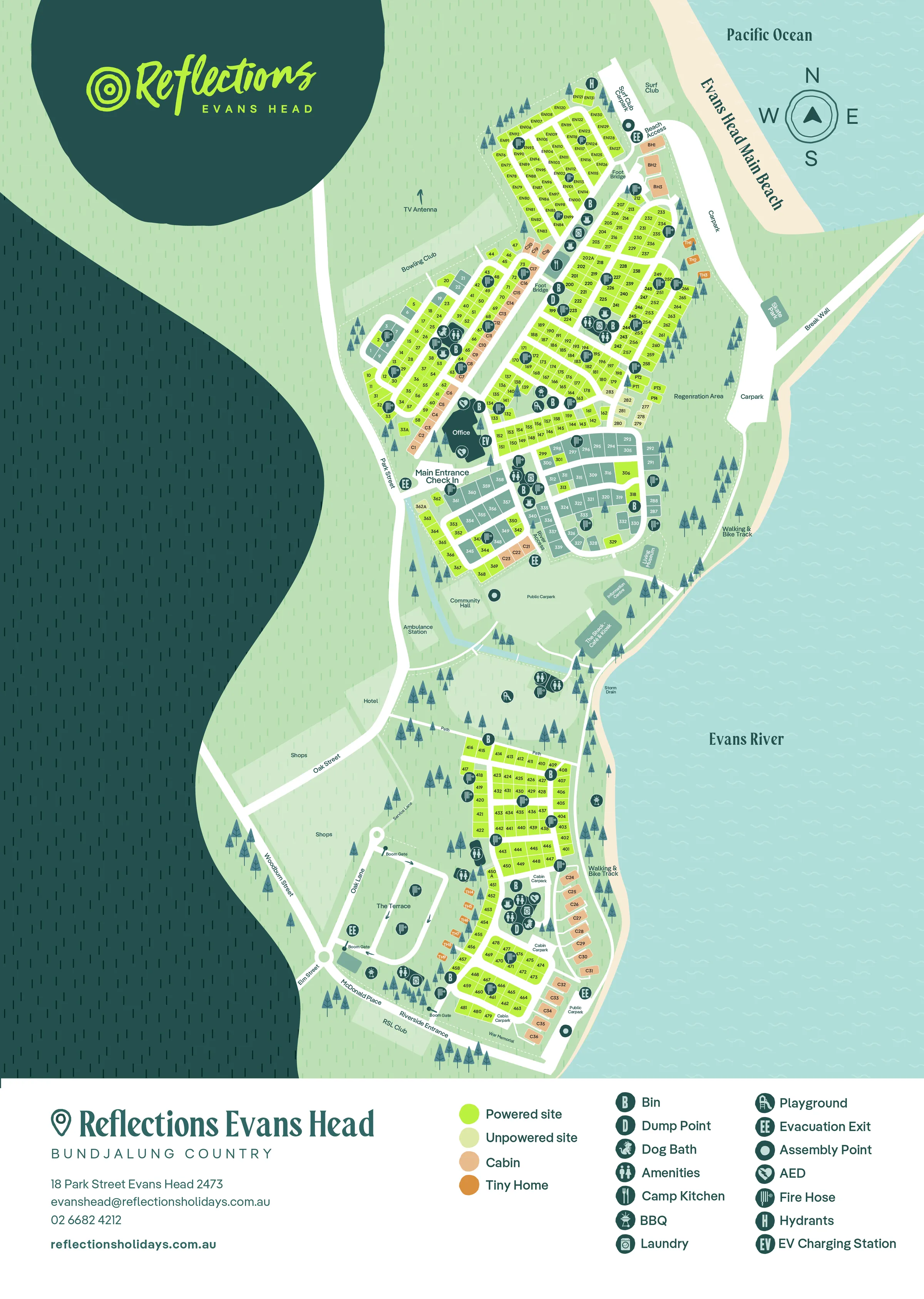 Reflections_Evans-Head_Holiday_and_caravan-park_Map