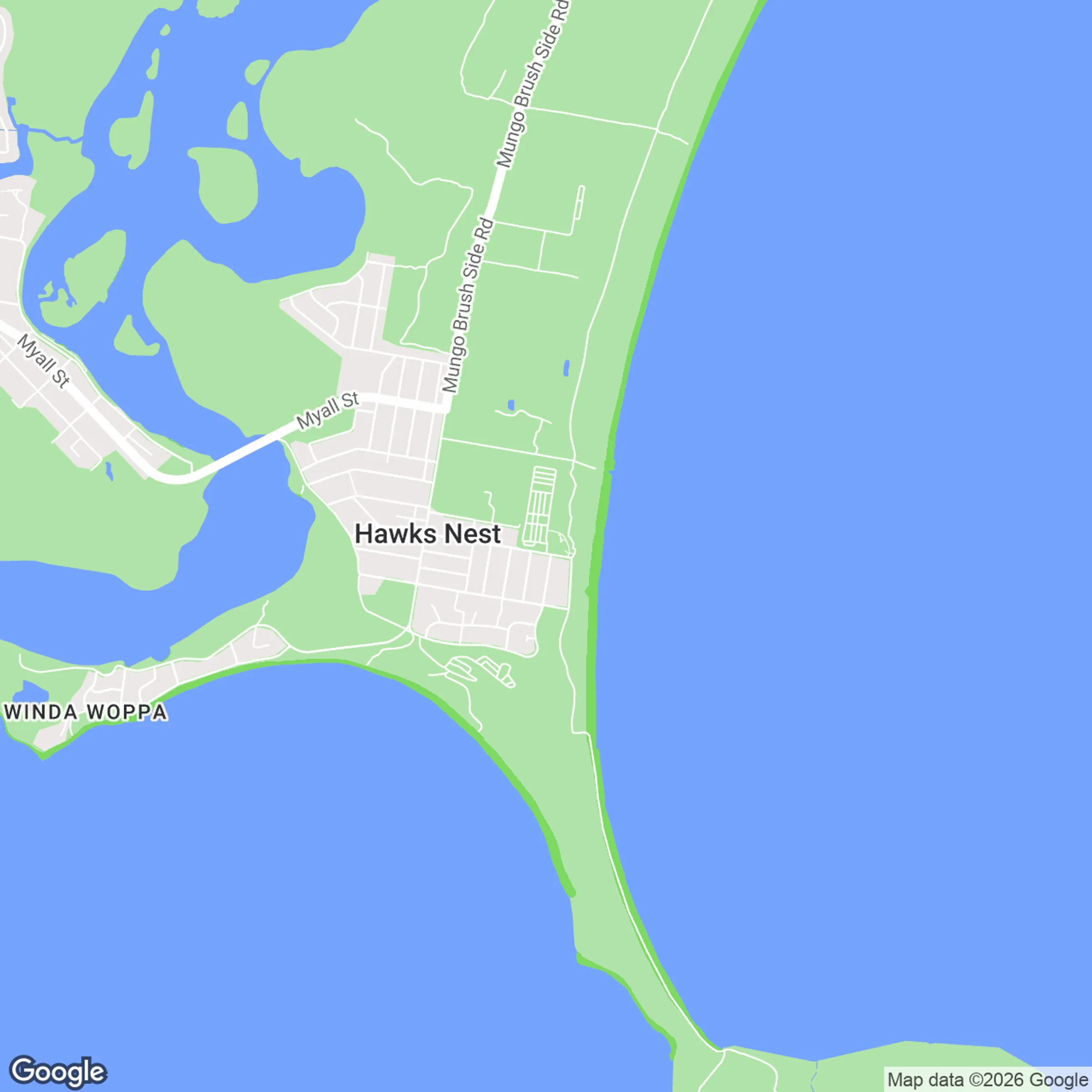 Hawks Nest Region Map