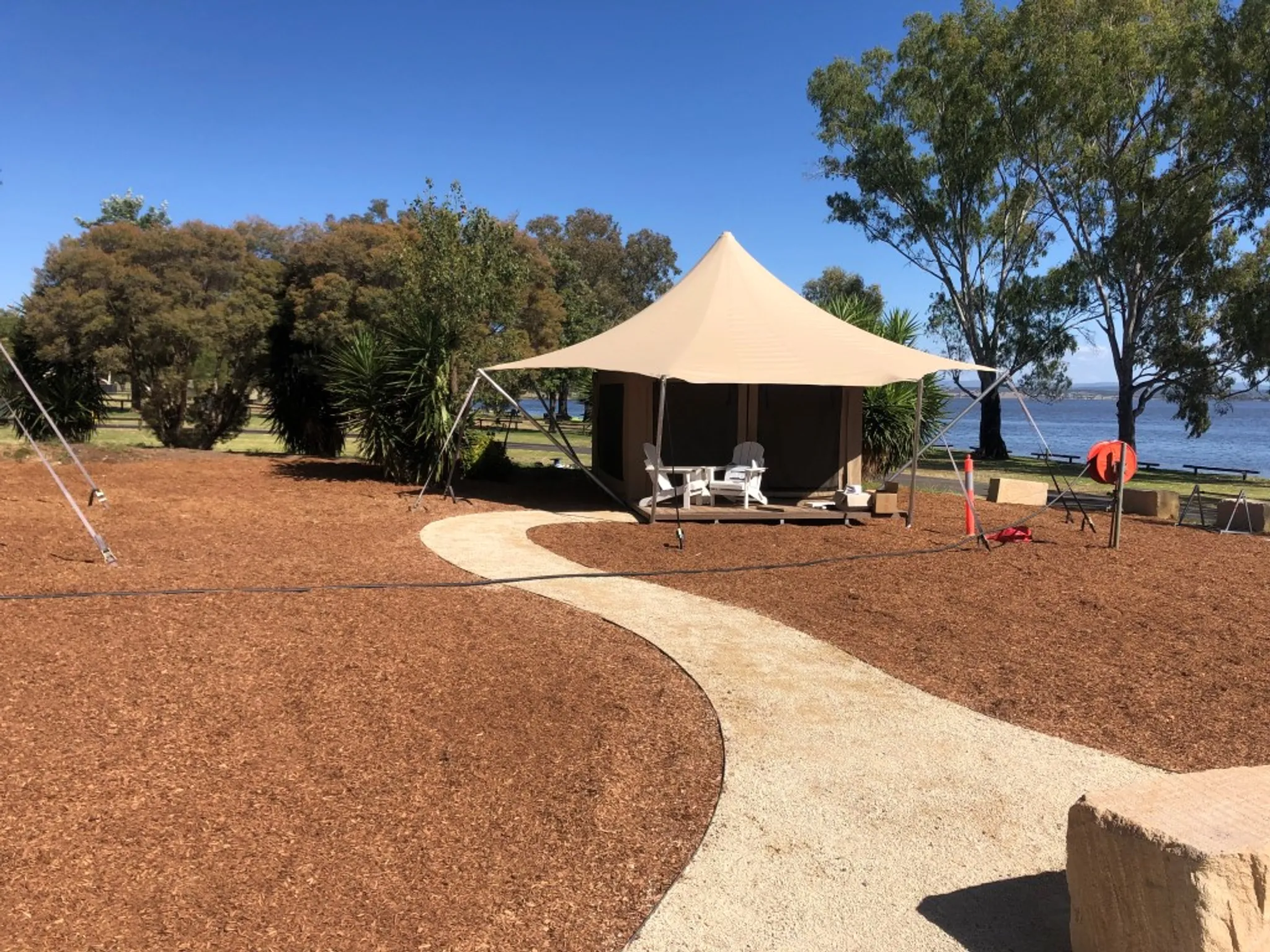 Lake Keepit glamping tents