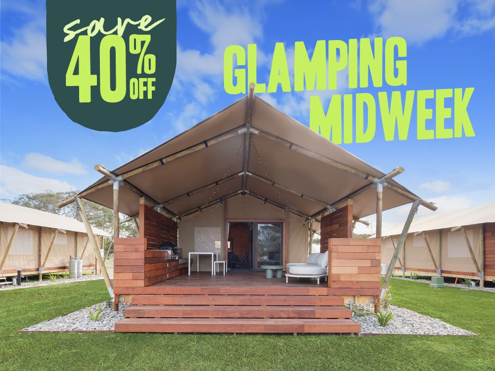 40% off glamping midweek