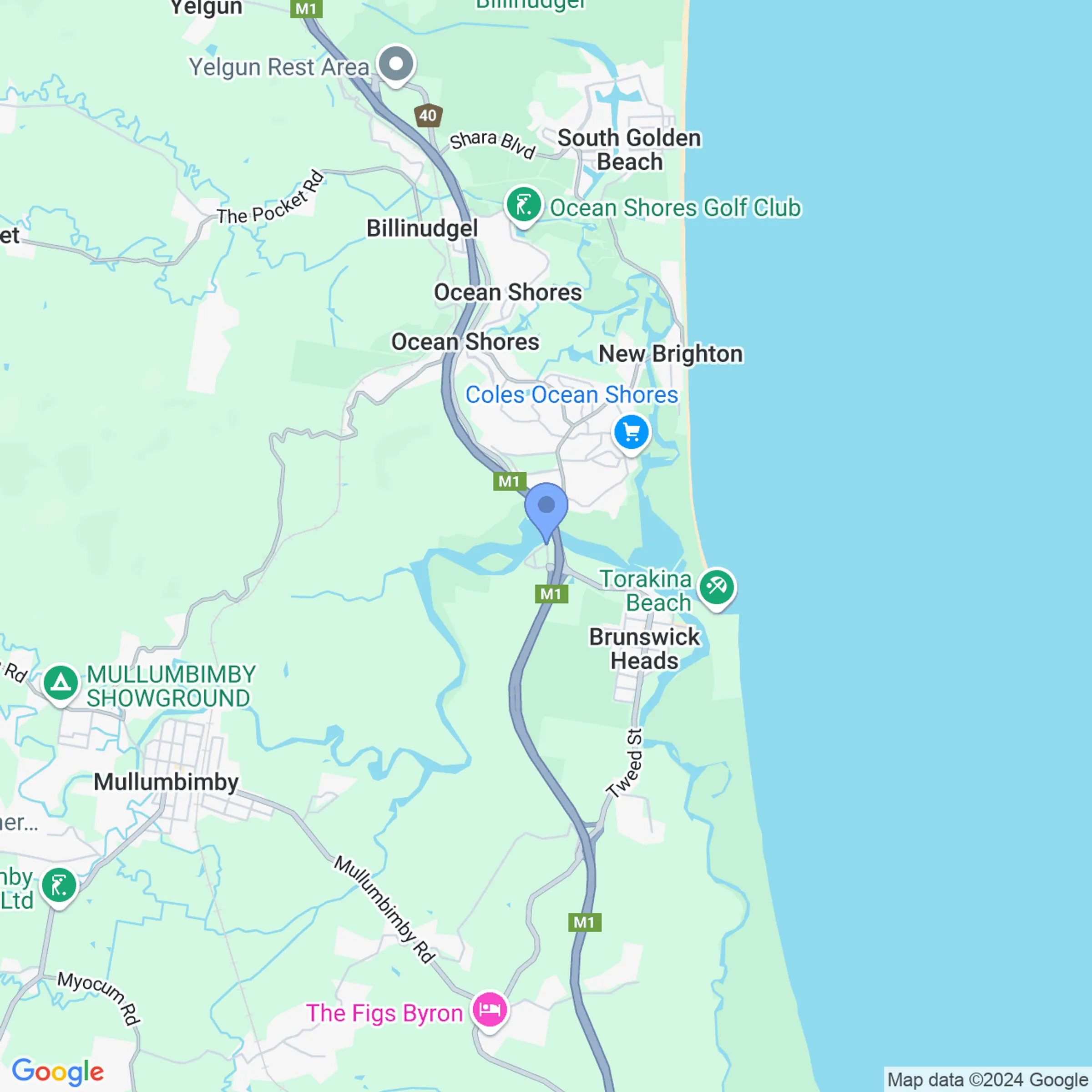 Ferry Reserve Google Map Image
