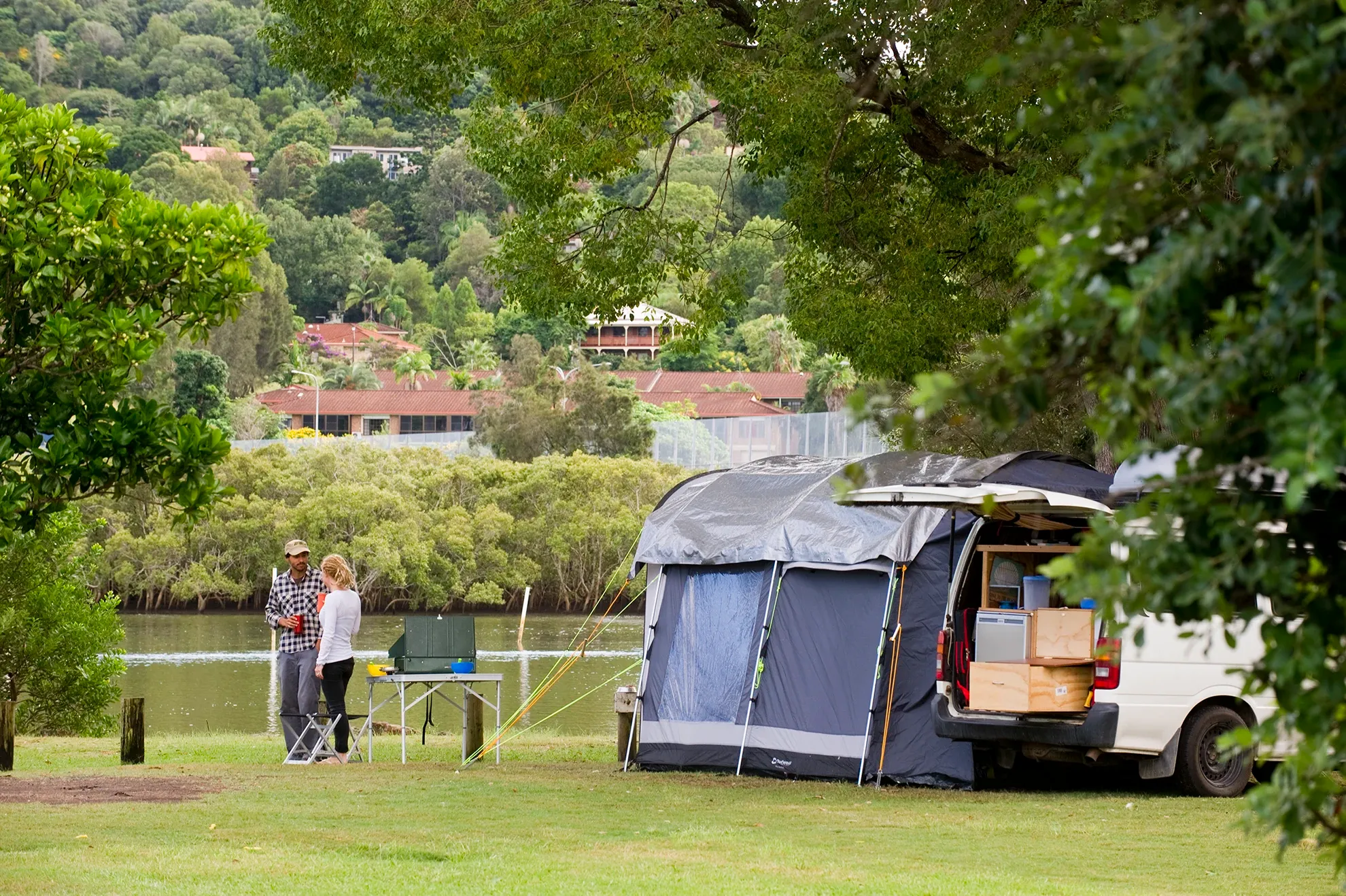 Tent camping