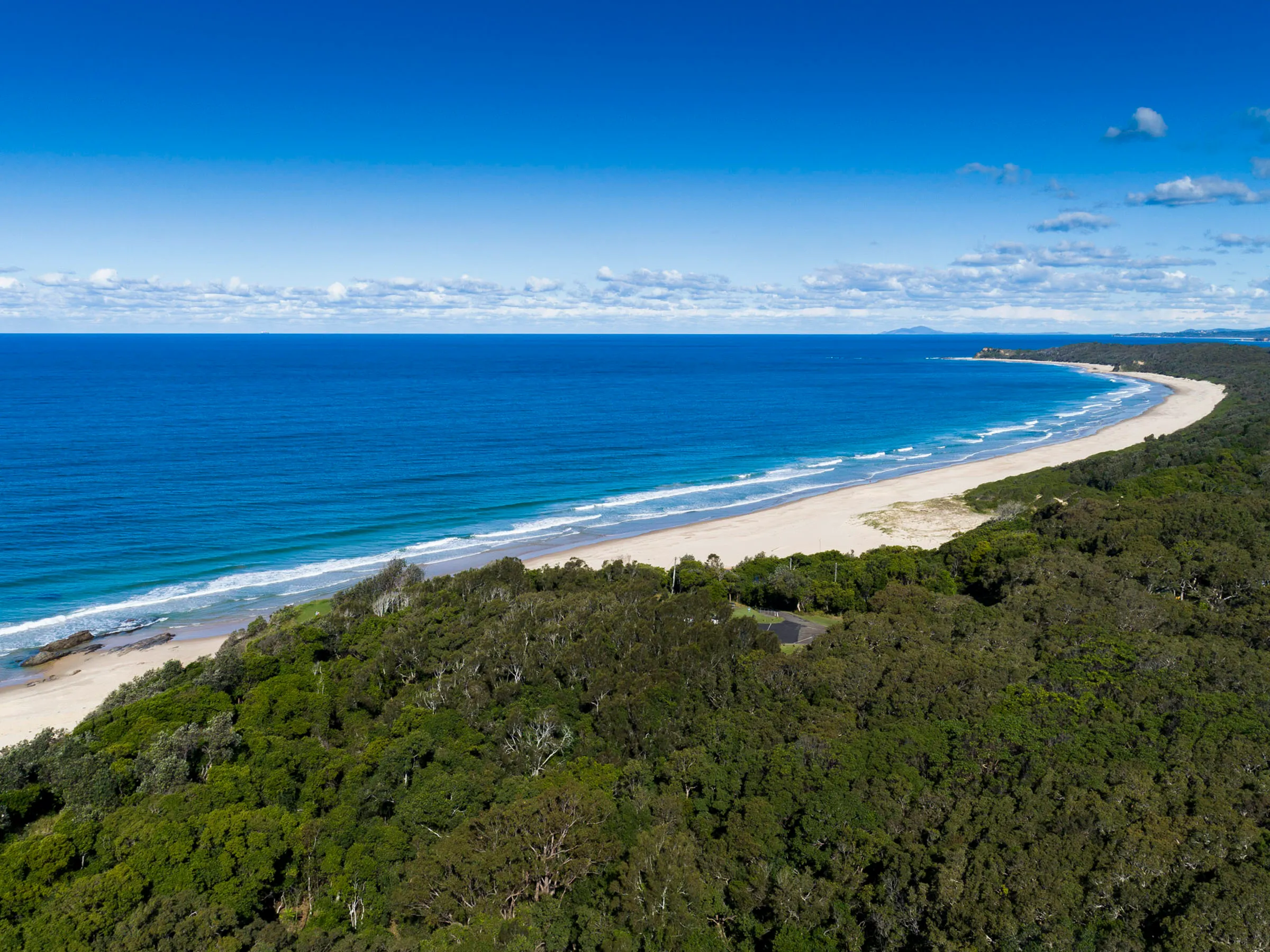 Reflections Hungry Head - beach aerial photo