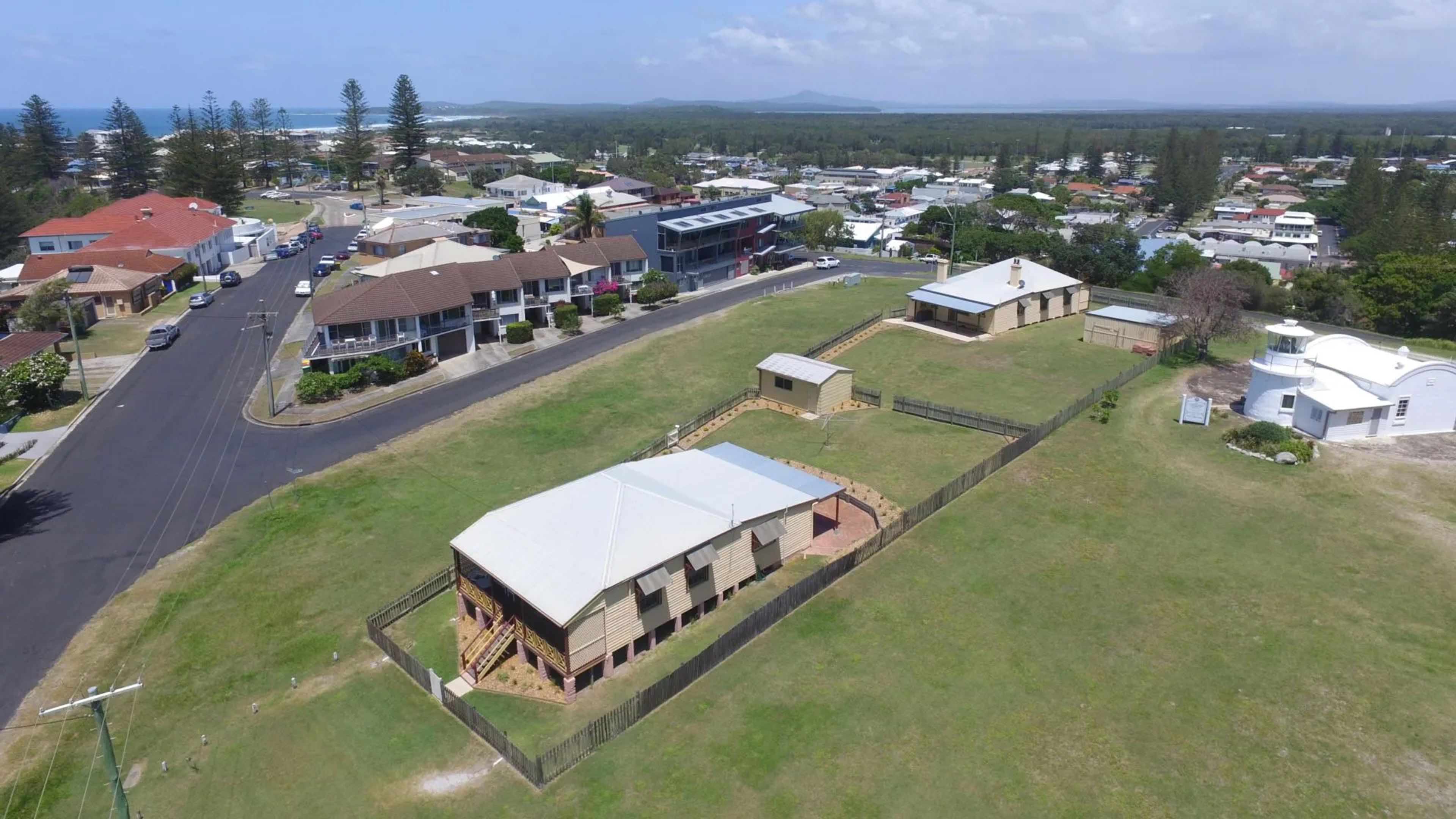 Yamba cottages aerial