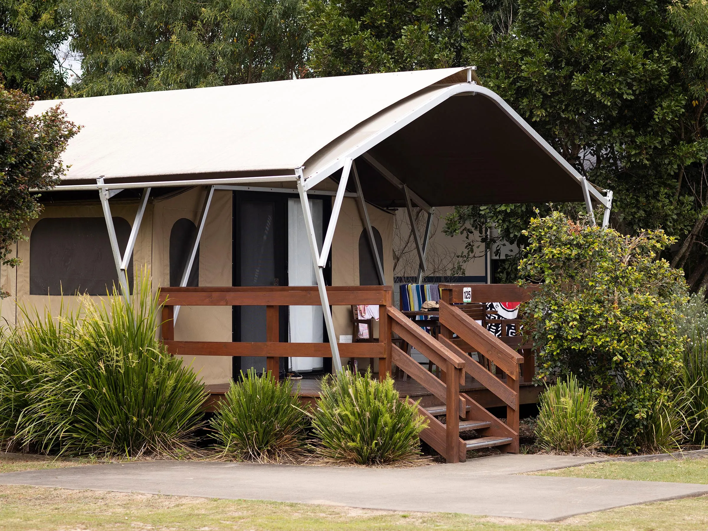 Reflections Mylestom holiday & caravan park glamping tent accommodation