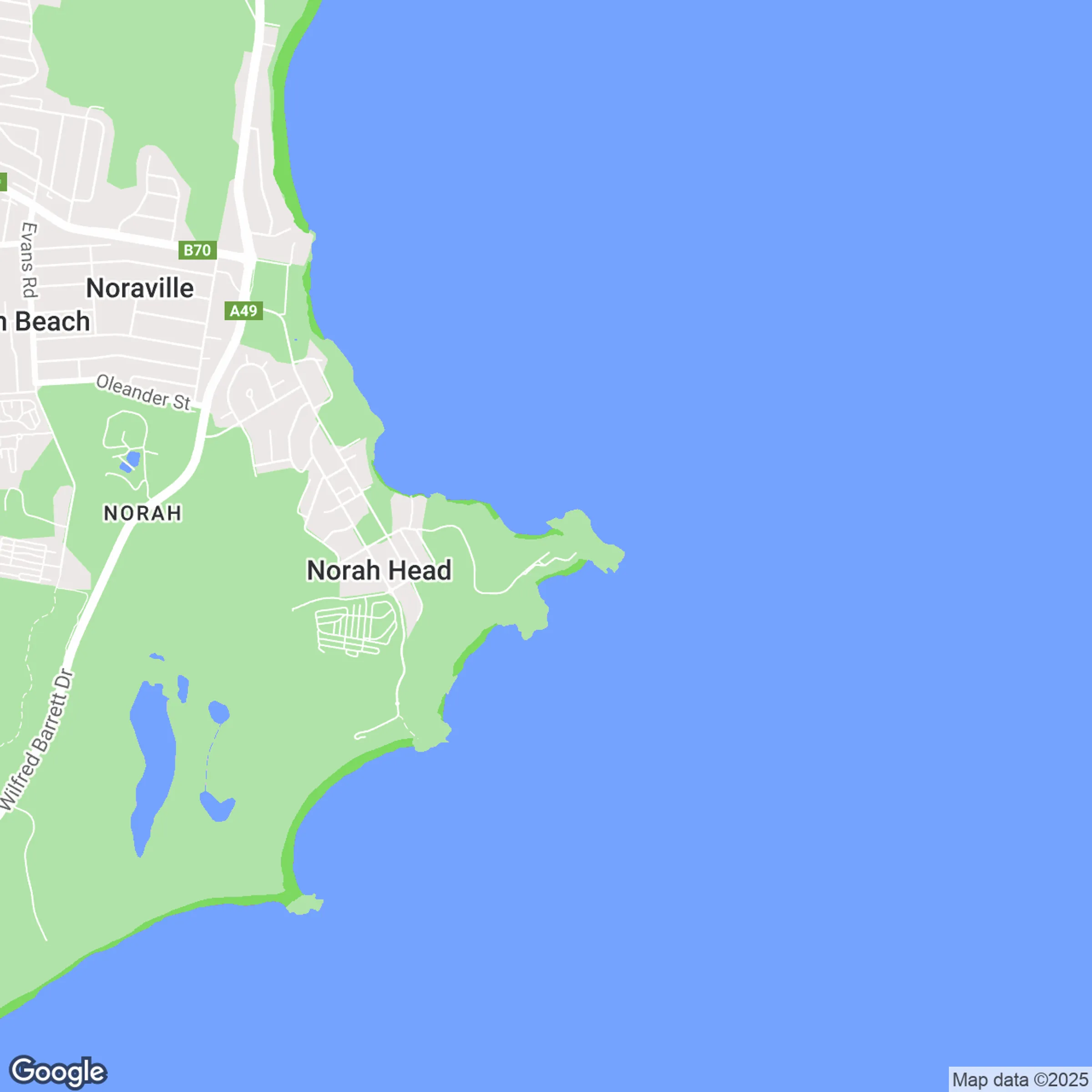 Norah Head Region Map