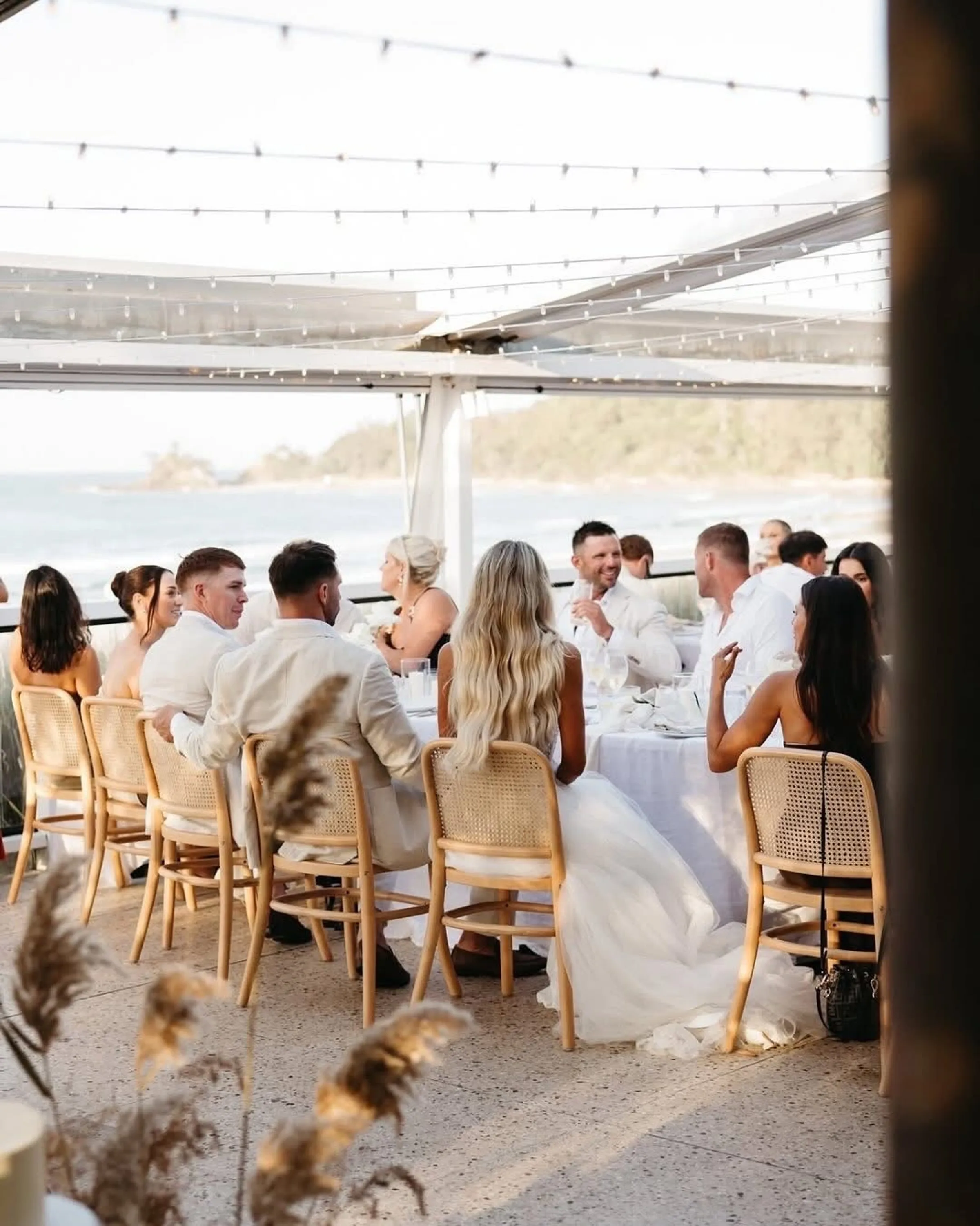 Wedding reception at Beach Byron Bay restaurant