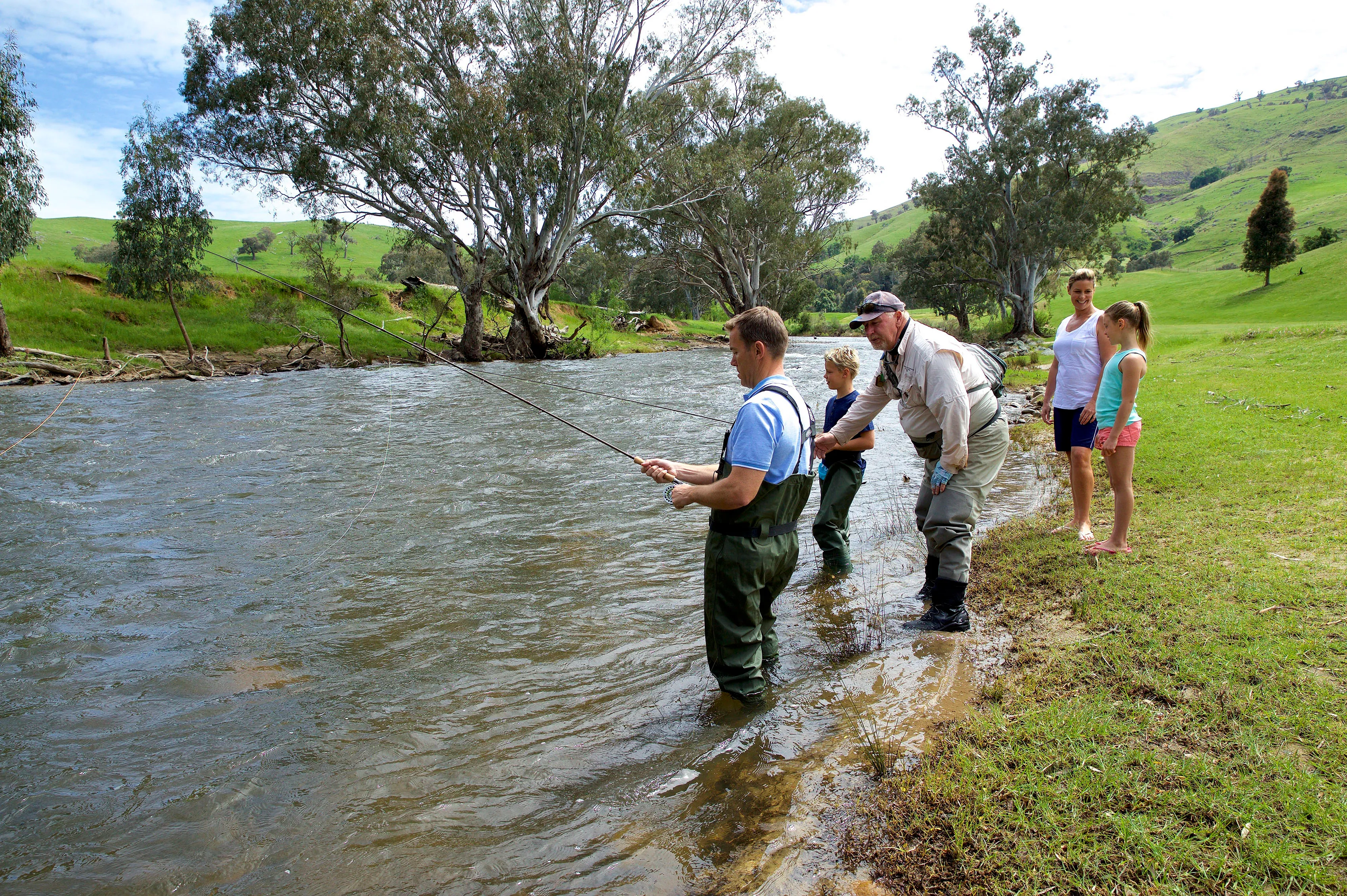 fishing at Tumut River  - Destination NSW