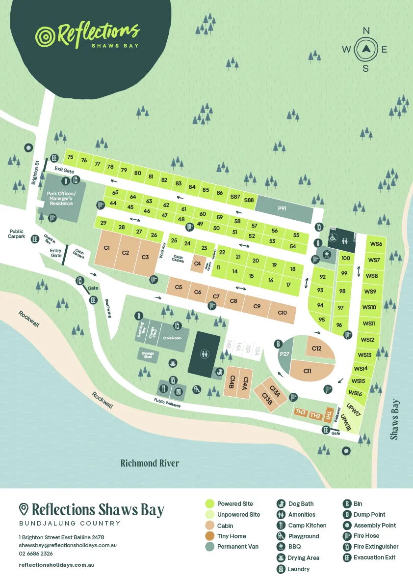 Reflections_Shaws-Bay_Holiday_and_caravan-park_Map