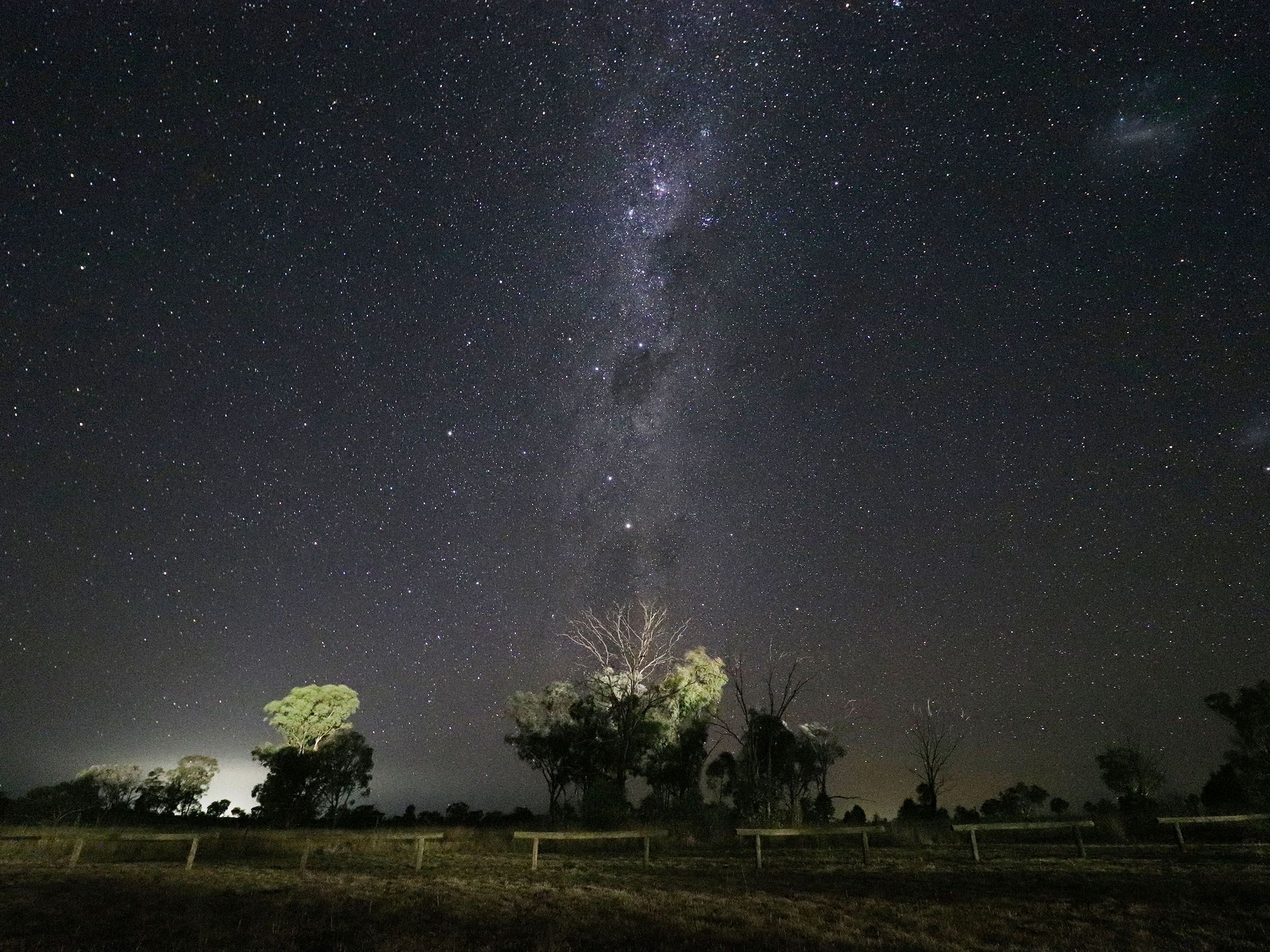 Reflections Holidays Lake Keepit holiday and caravan park star gazing at night