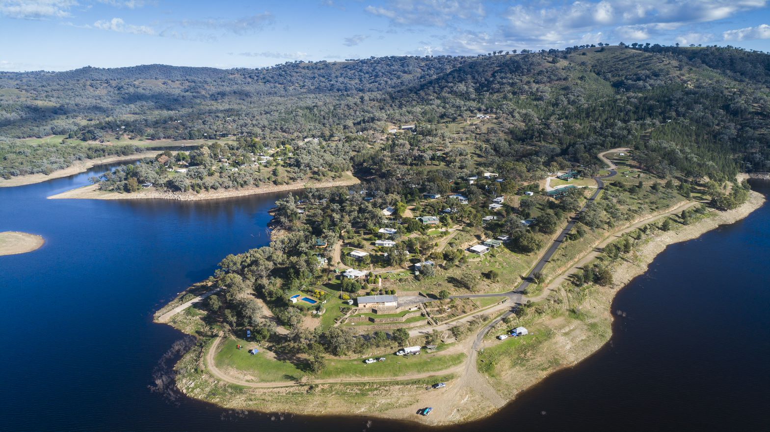 Mookerawa Waters drone shot