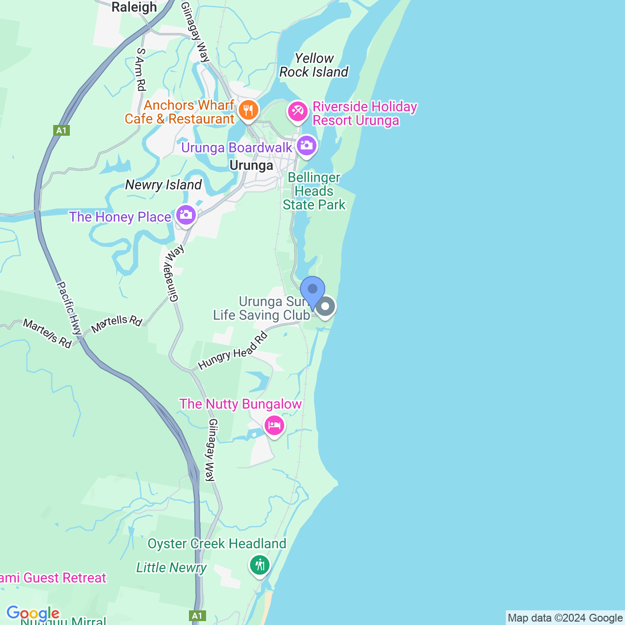 Hungry Head Google Map Image