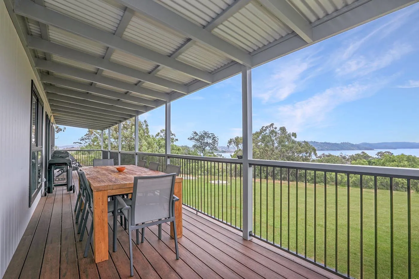 Lake Glenbawn standard cabin - view from verandah